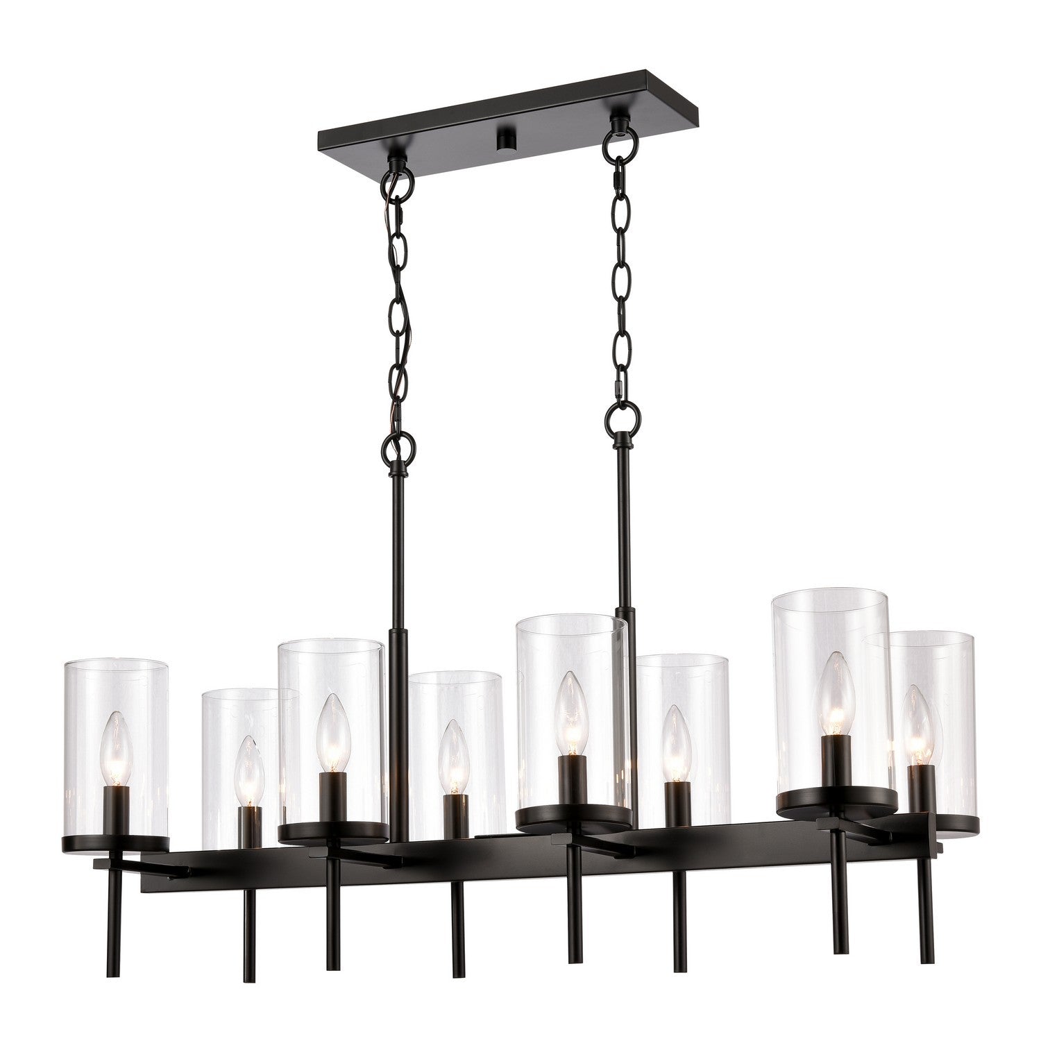 ELK Home - CN290886 - Eight Light Pendant - Oakland - Black