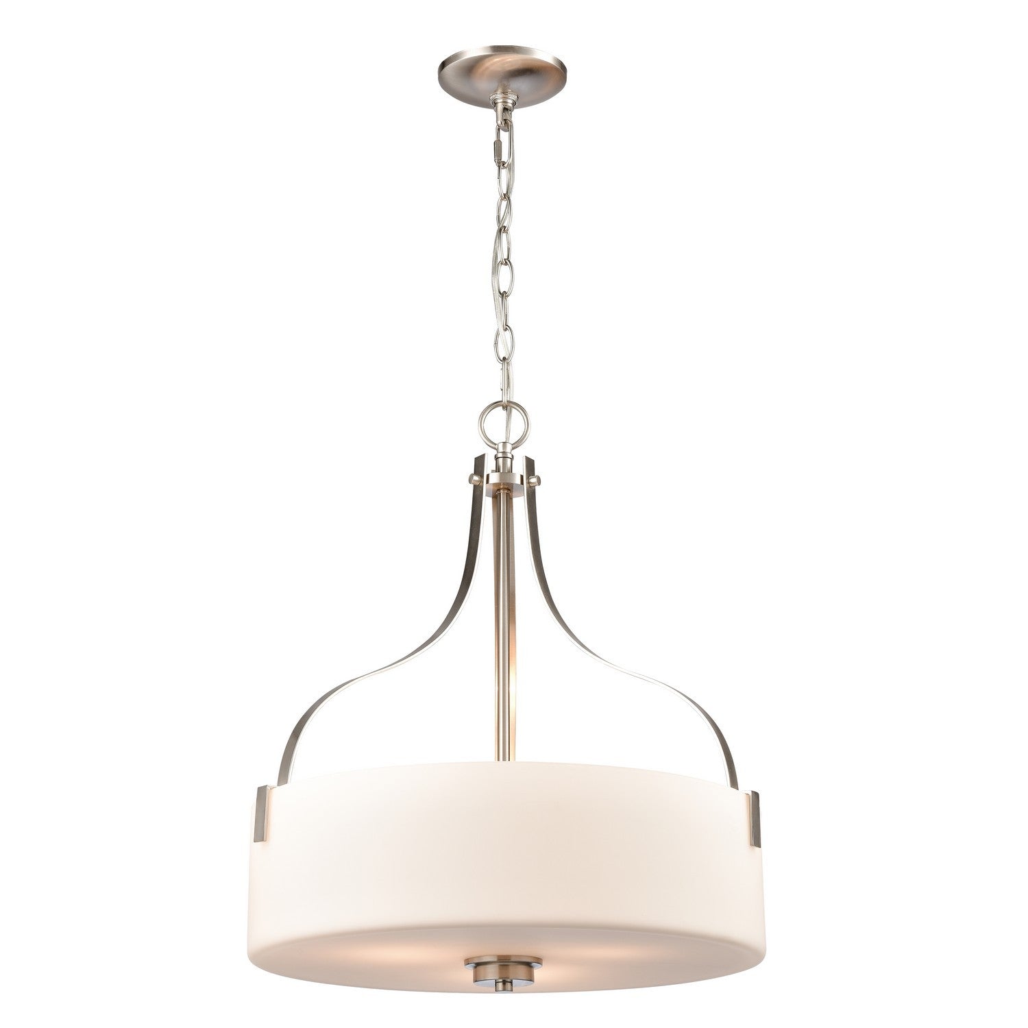 ELK Home - CN300842 - Three Light Pendant - Market Square - Brushed Nickel