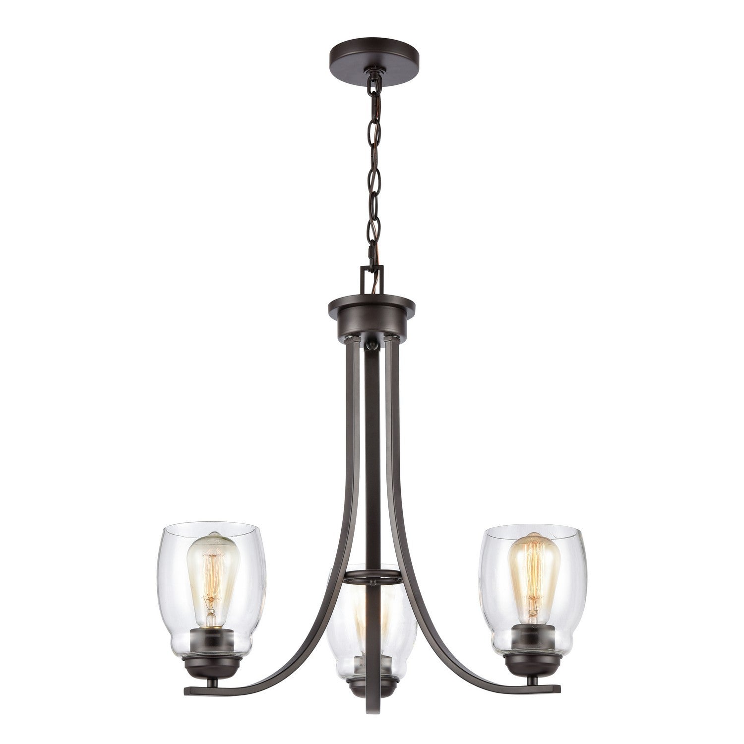 ELK Home - CN320321 - Three Light Chandelier - Calistoga - Oil Rubbed Bronze