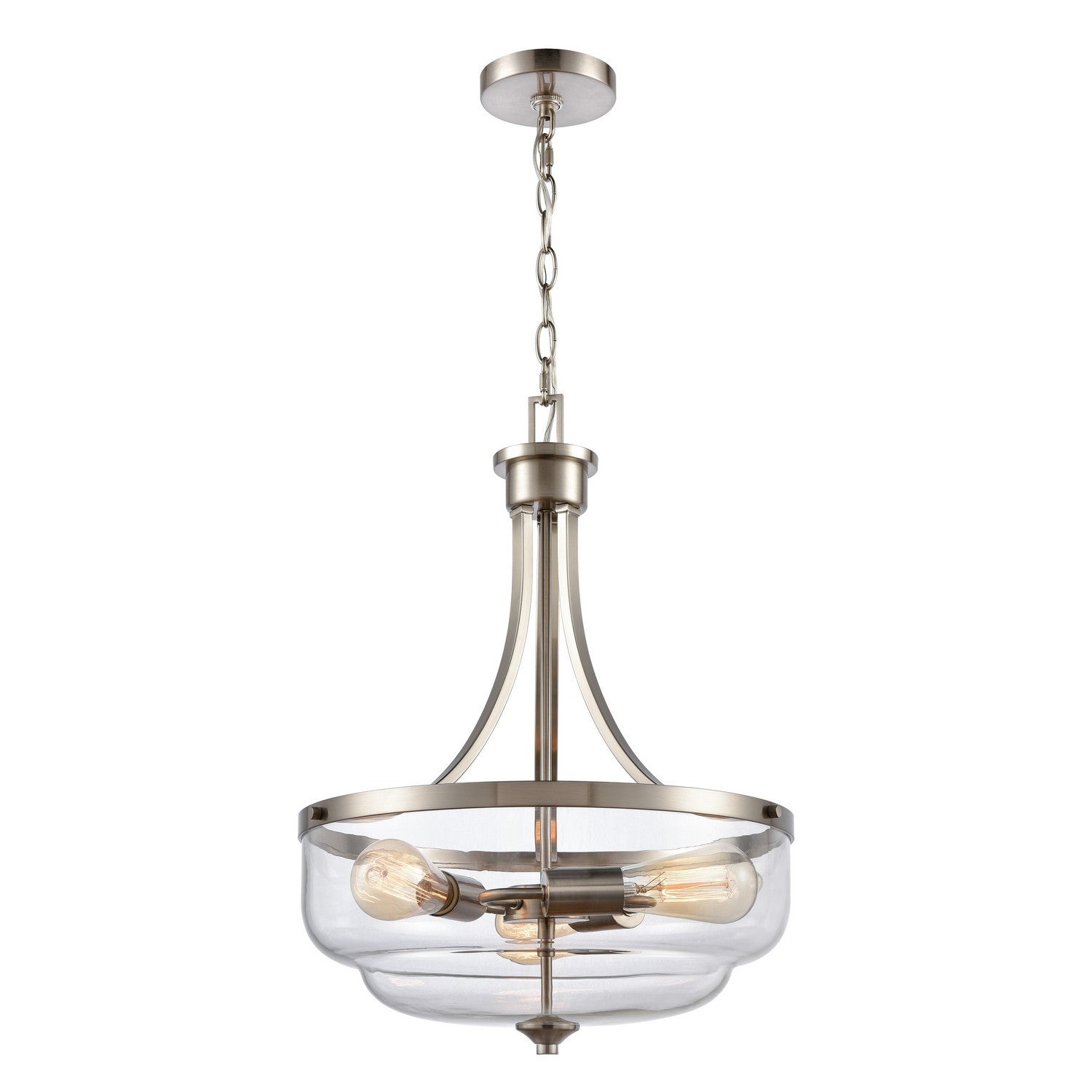 ELK Home - CN320342 - Three Light Pendant - Calistoga - Brushed Nickel