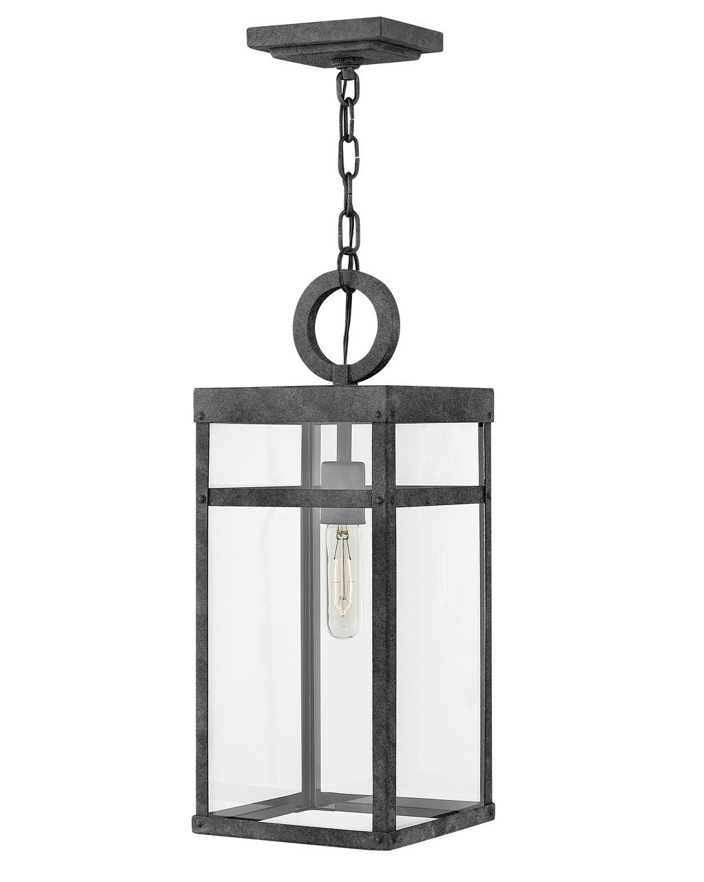 Hinkley - 2802DZ-LL - LED Hanging Lantern - Porter - Aged Zinc