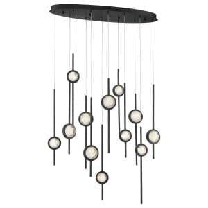 Eurofase - 39466-013 - LED Chandelier - Barletta - Black Anodized Aluminum