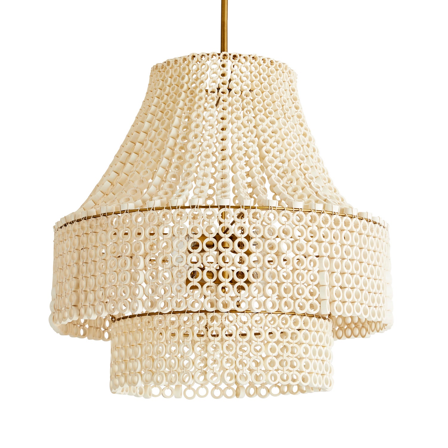 Eight Light Chandelier from the Hannie collection in White finish