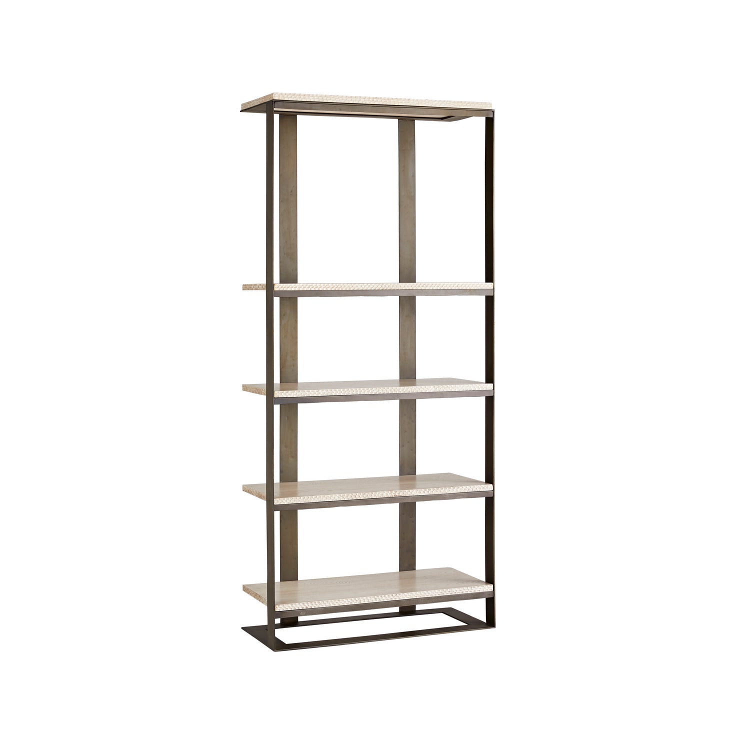 Bookshelf from the Herrick collection in Blackened Iron finish