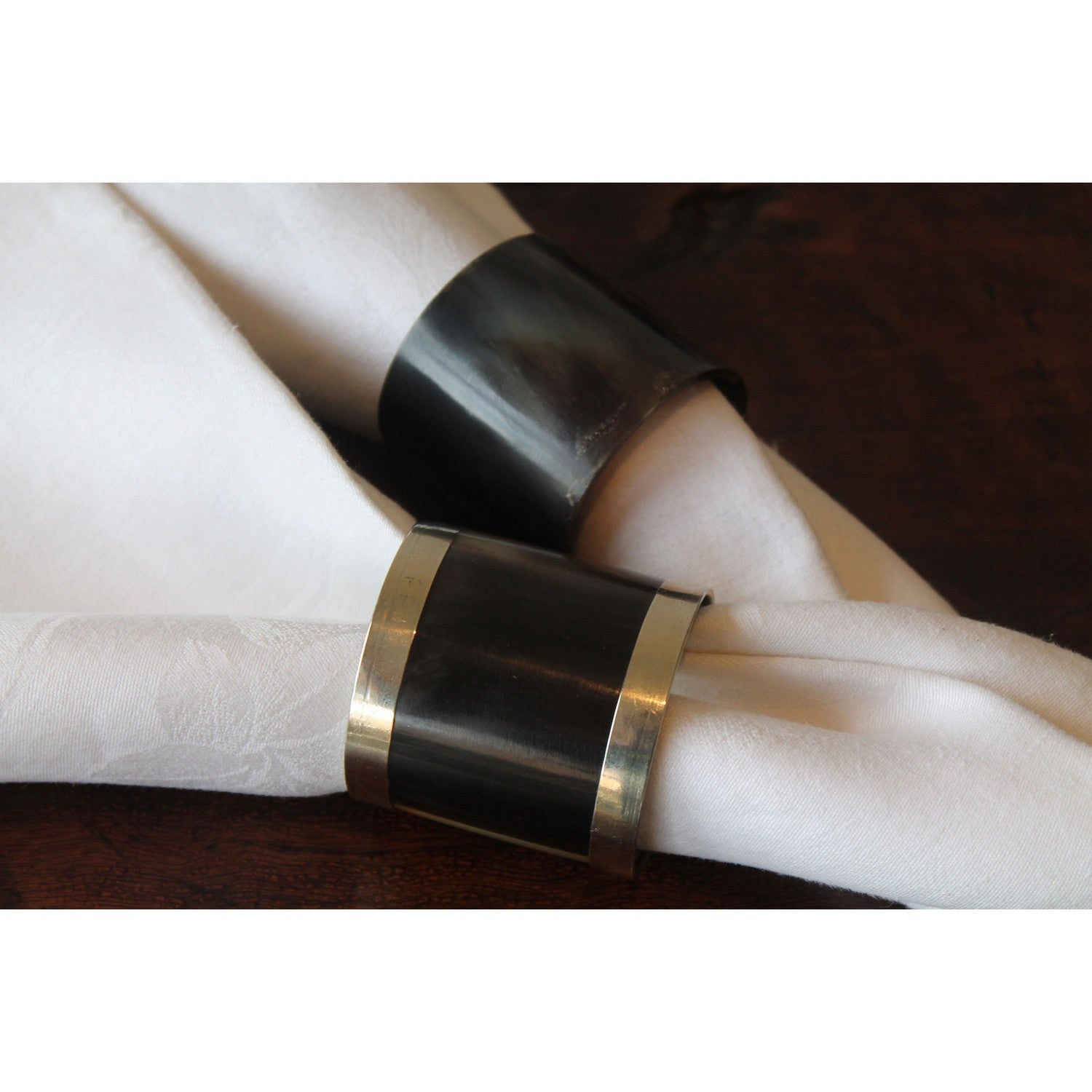 ELK Home - NAP020/S4 - Horn Napkin Rings - Plain (Set Of 4) - Horn