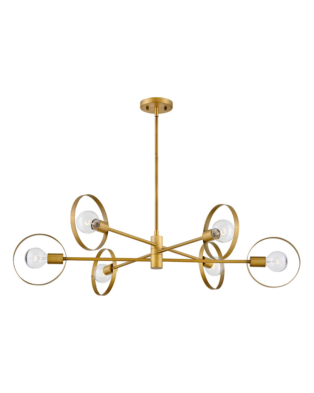 Hinkley - 37296LCB - LED Foyer Pendant - Desi - Lacquered Brass