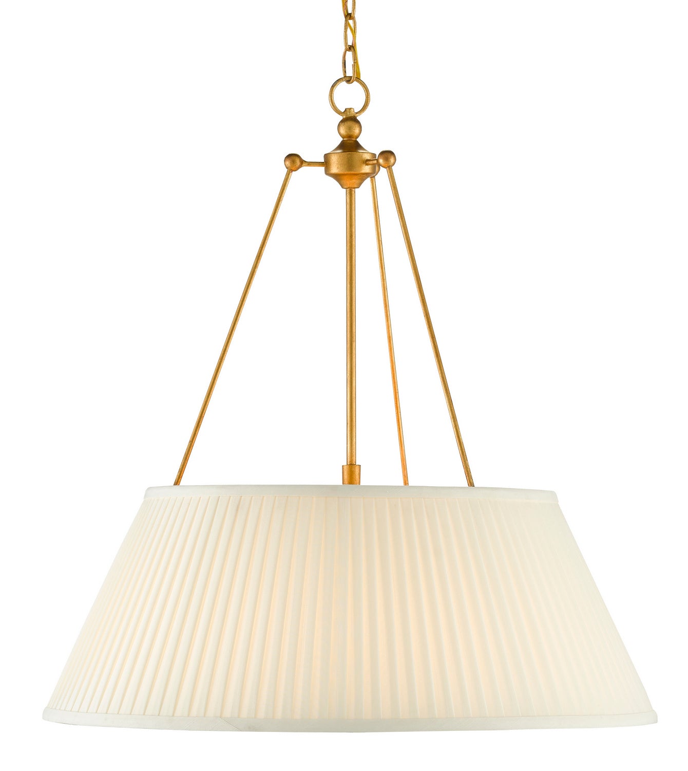 LED Pendant from the Lytham collection in Antique Gold Leaf/White finish