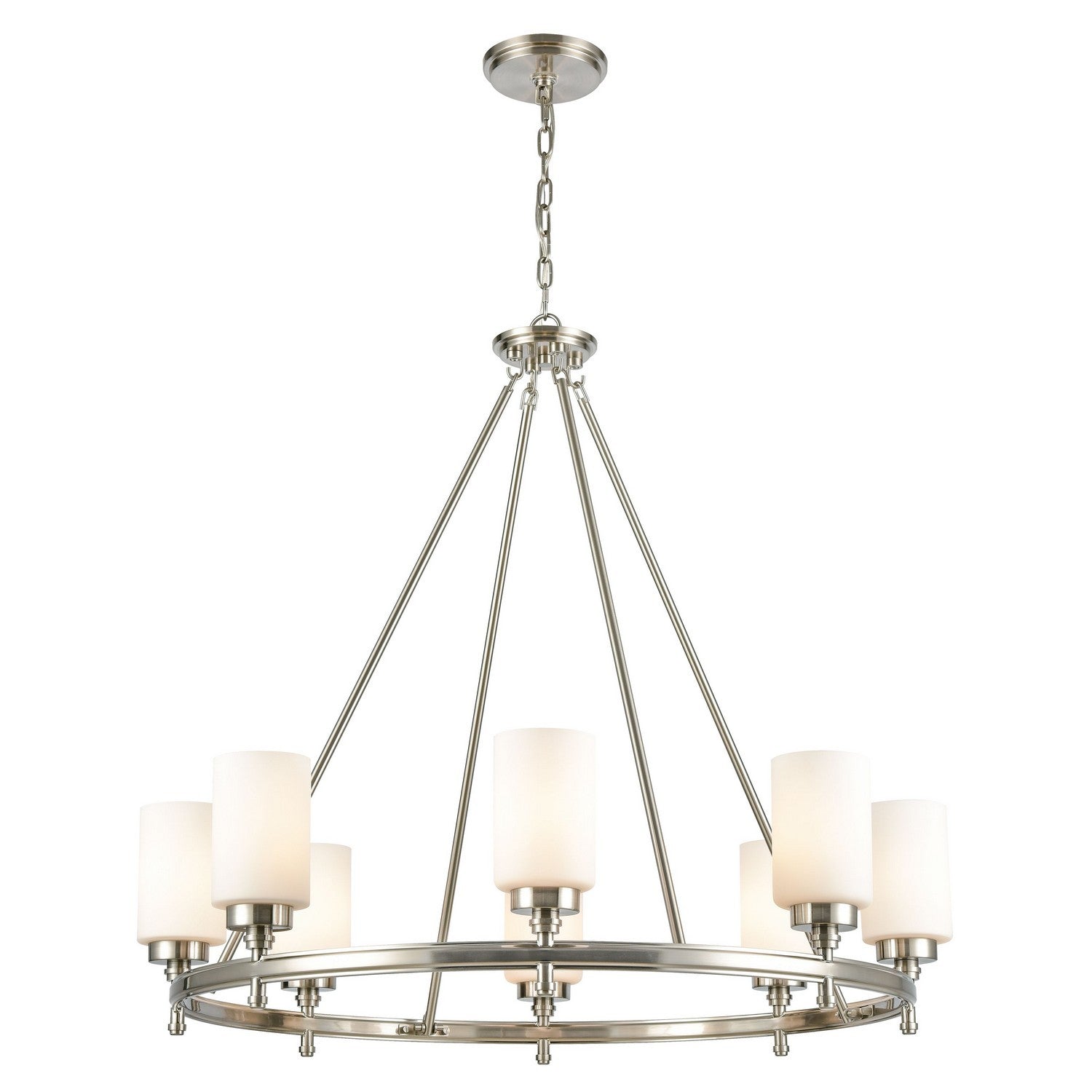 ELK Home - 11668/8 - Eight Light Chandelier - Dawson - Satin Nickel