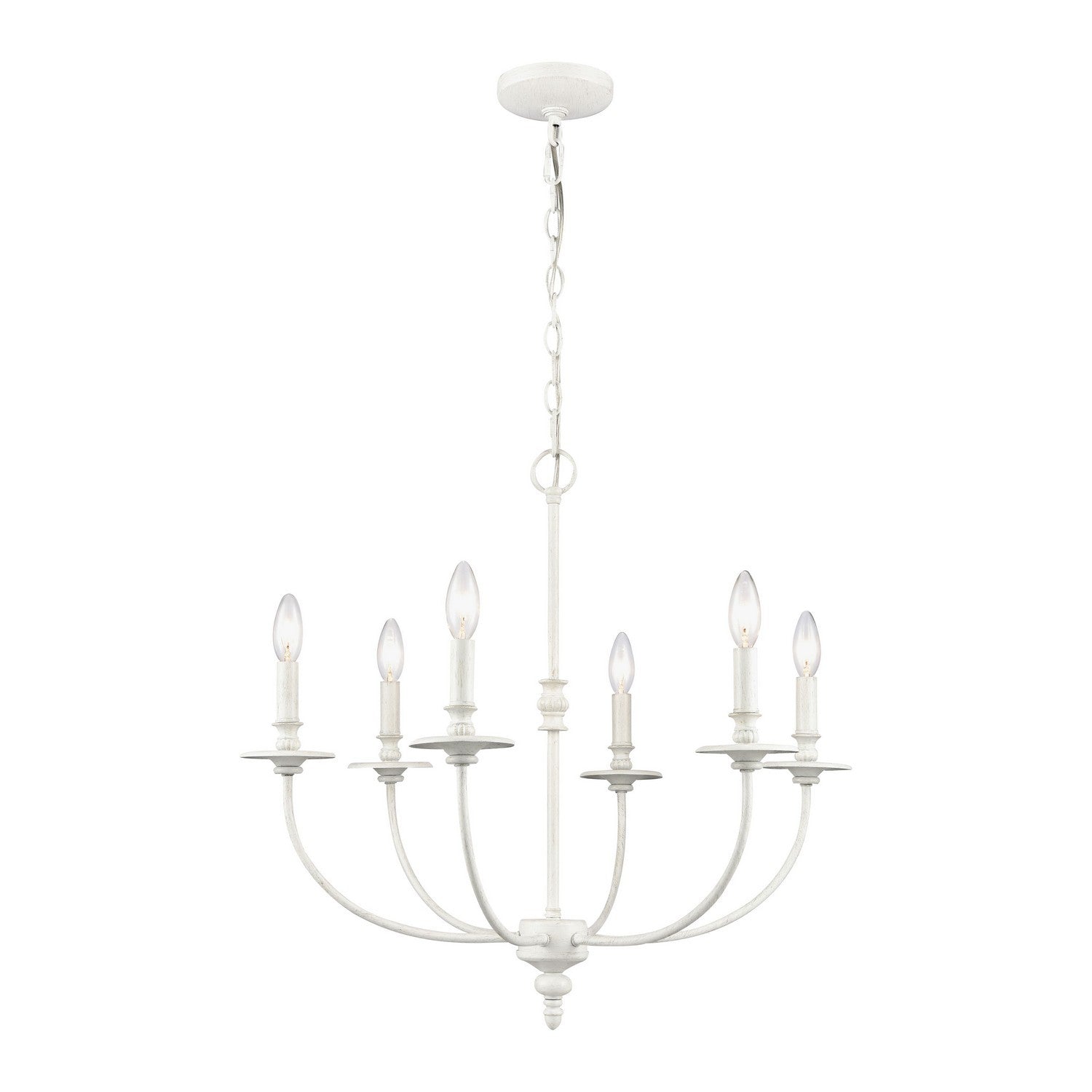 ELK Home - 28902/6 - Six Light Chandelier - Hartford - Farmhouse White