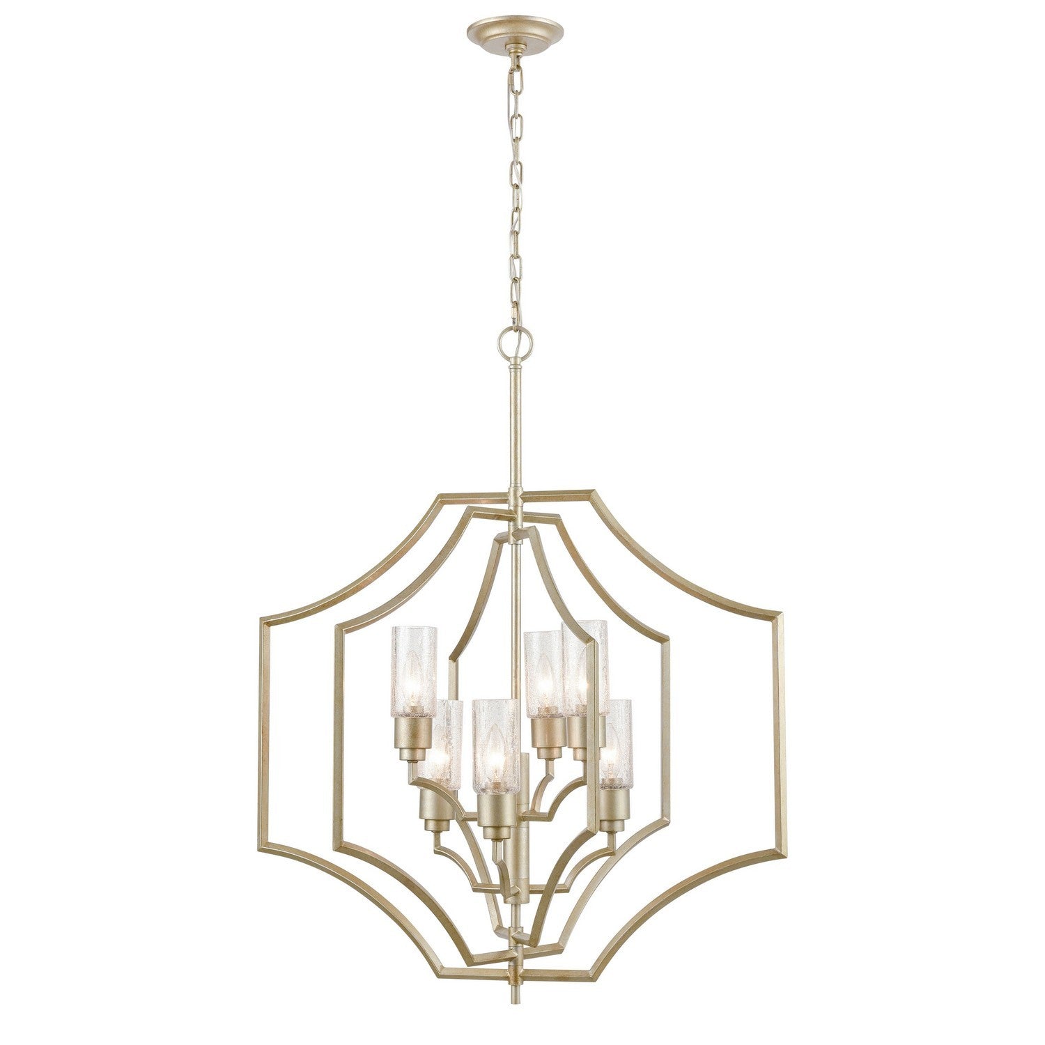 ELK Home - 33446/6 - Six Light Chandelier - Cheswick - Aged Silver