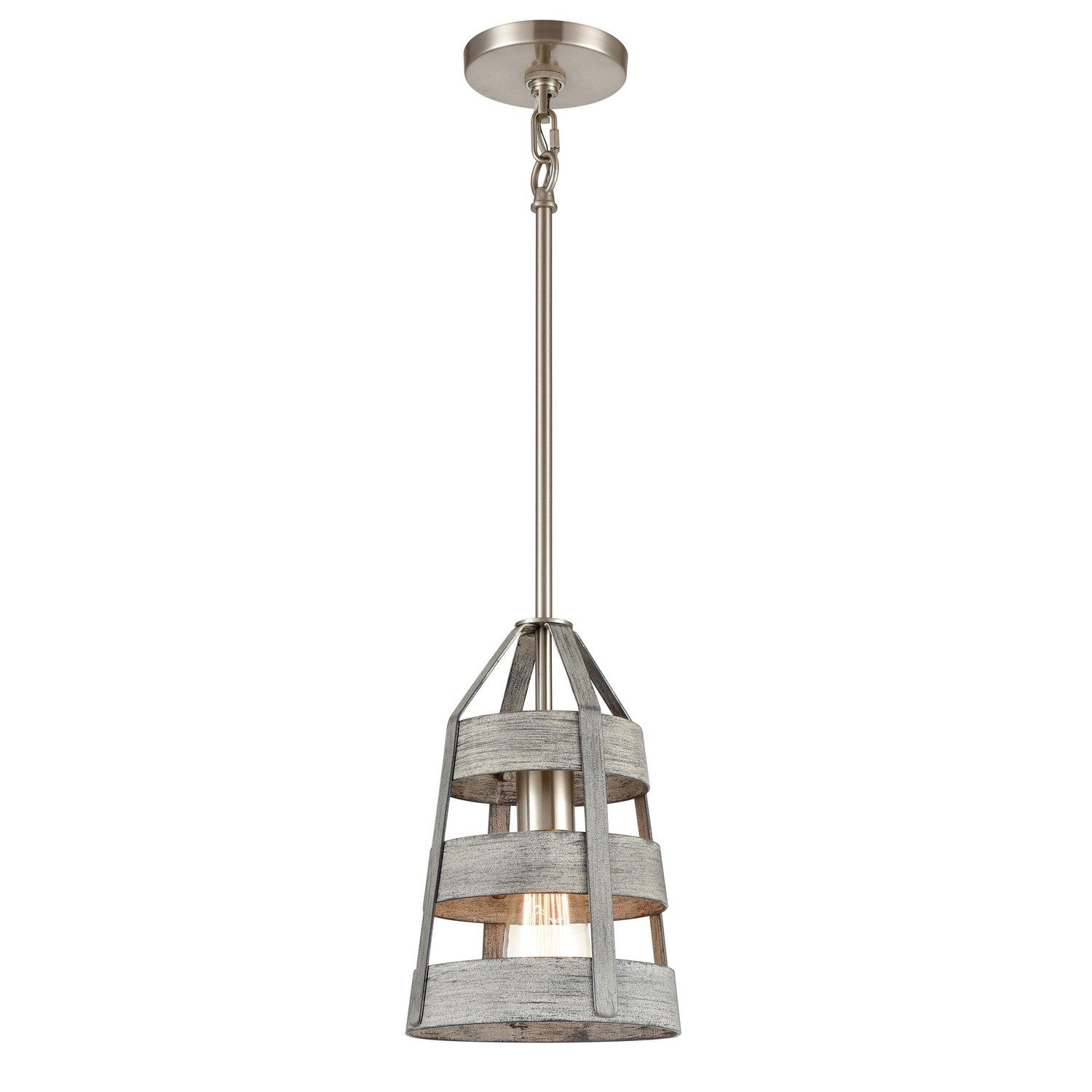 ELK Home - 33455/1 - One Light Mini Pendant - Brigantine - Satin Nickel