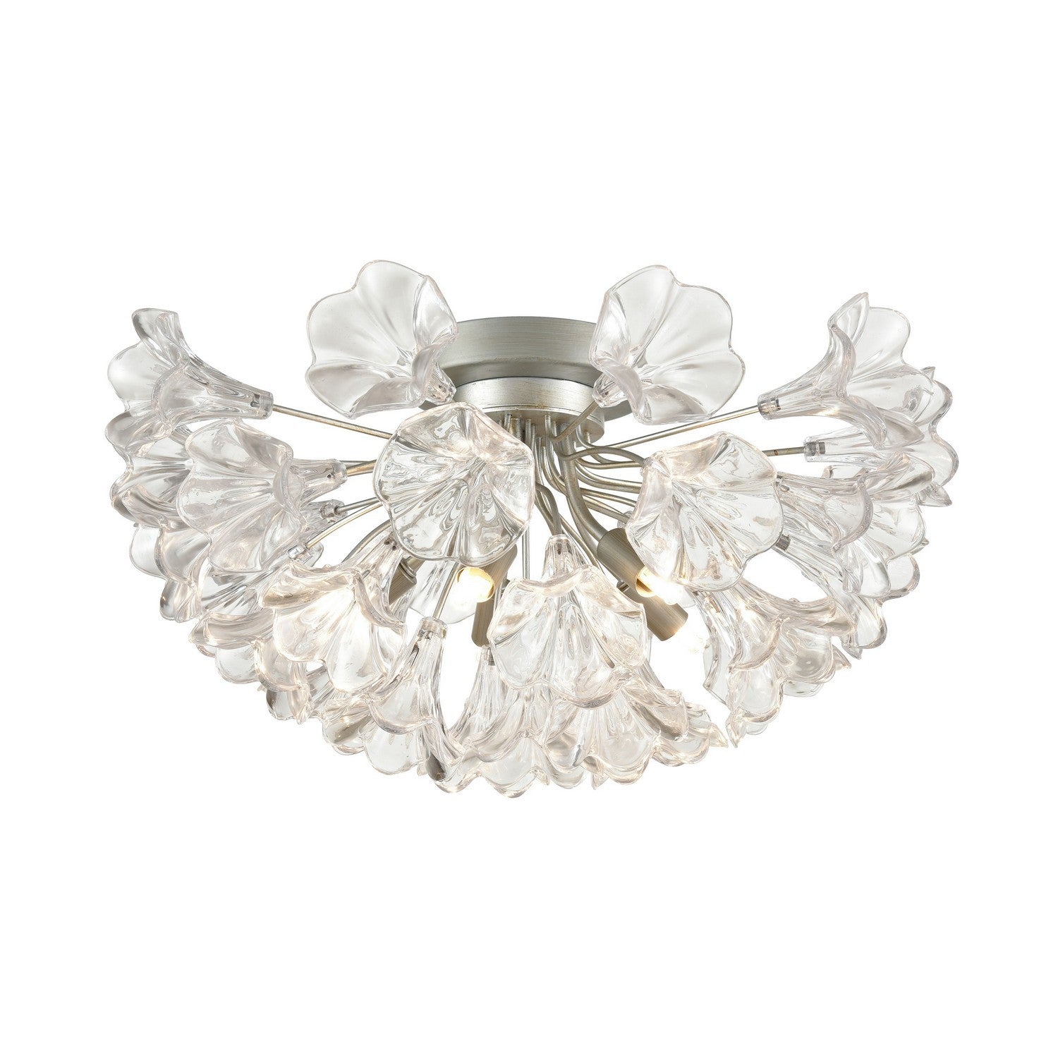 ELK Home - 33485/5 - Five Light Semi Flush Mount - Celene - Aged Silver