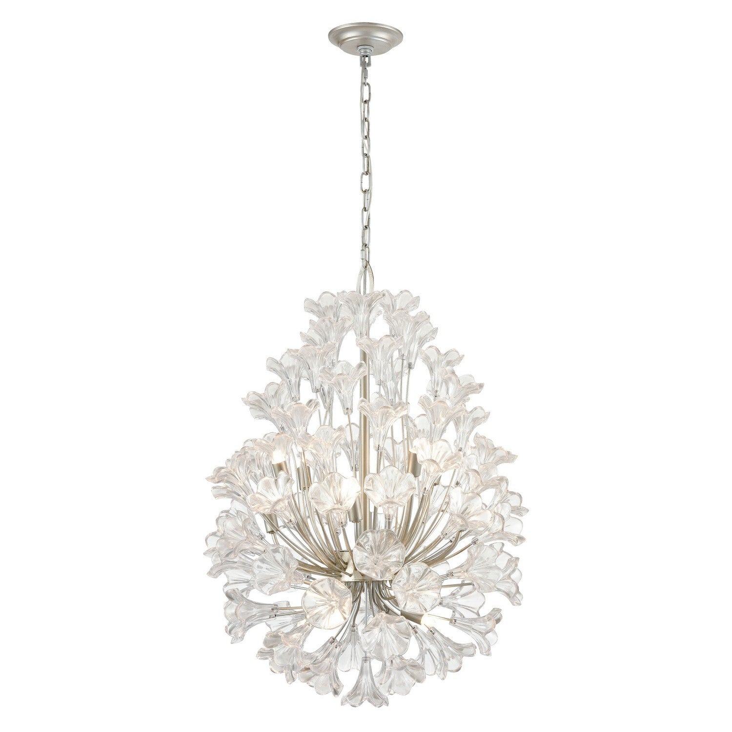 ELK Home - 33487/12 - 12 Light Chandelier - Celene - Aged Silver