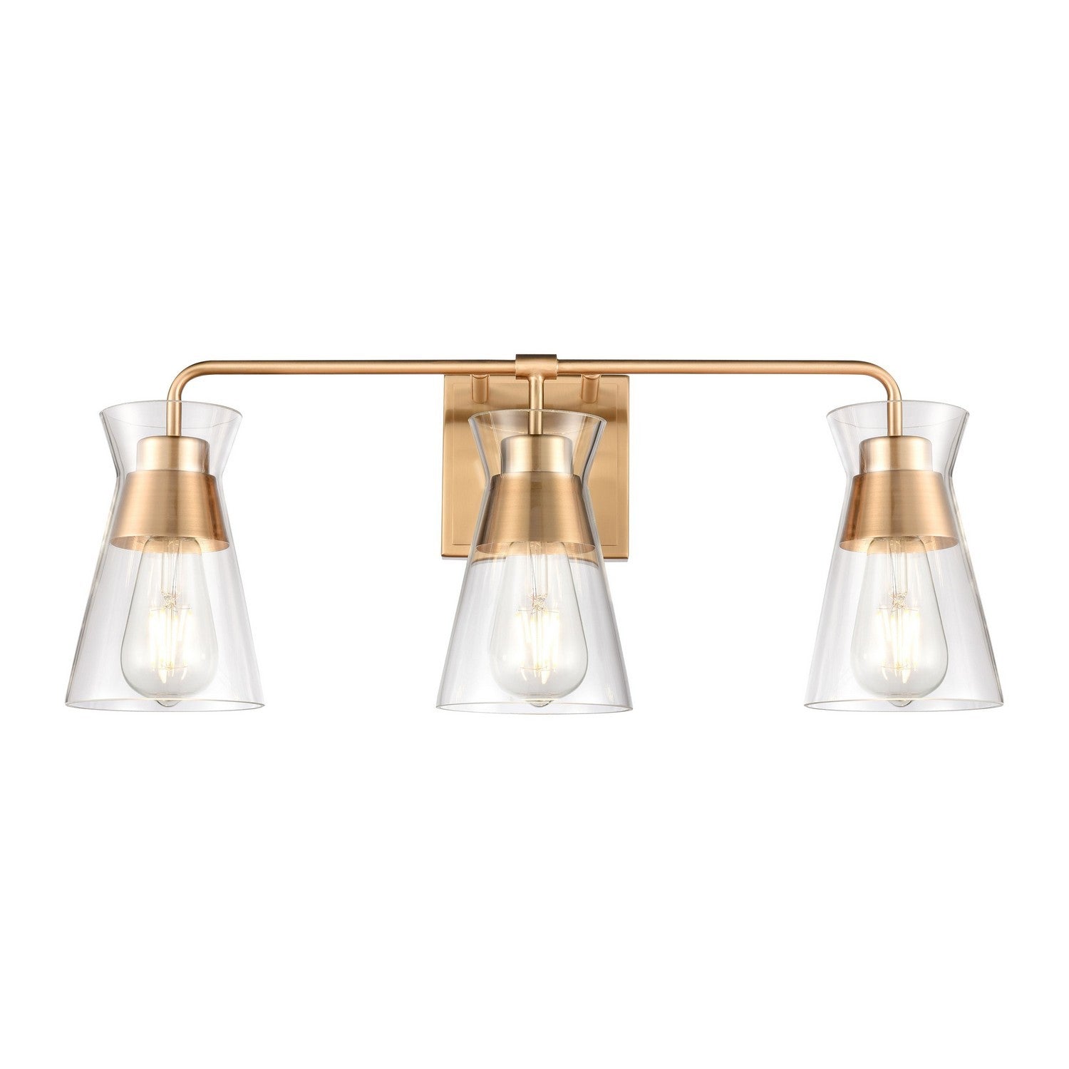 ELK Home - 47672/3 - Three Light Vanity - Brookville - Burnished Brass