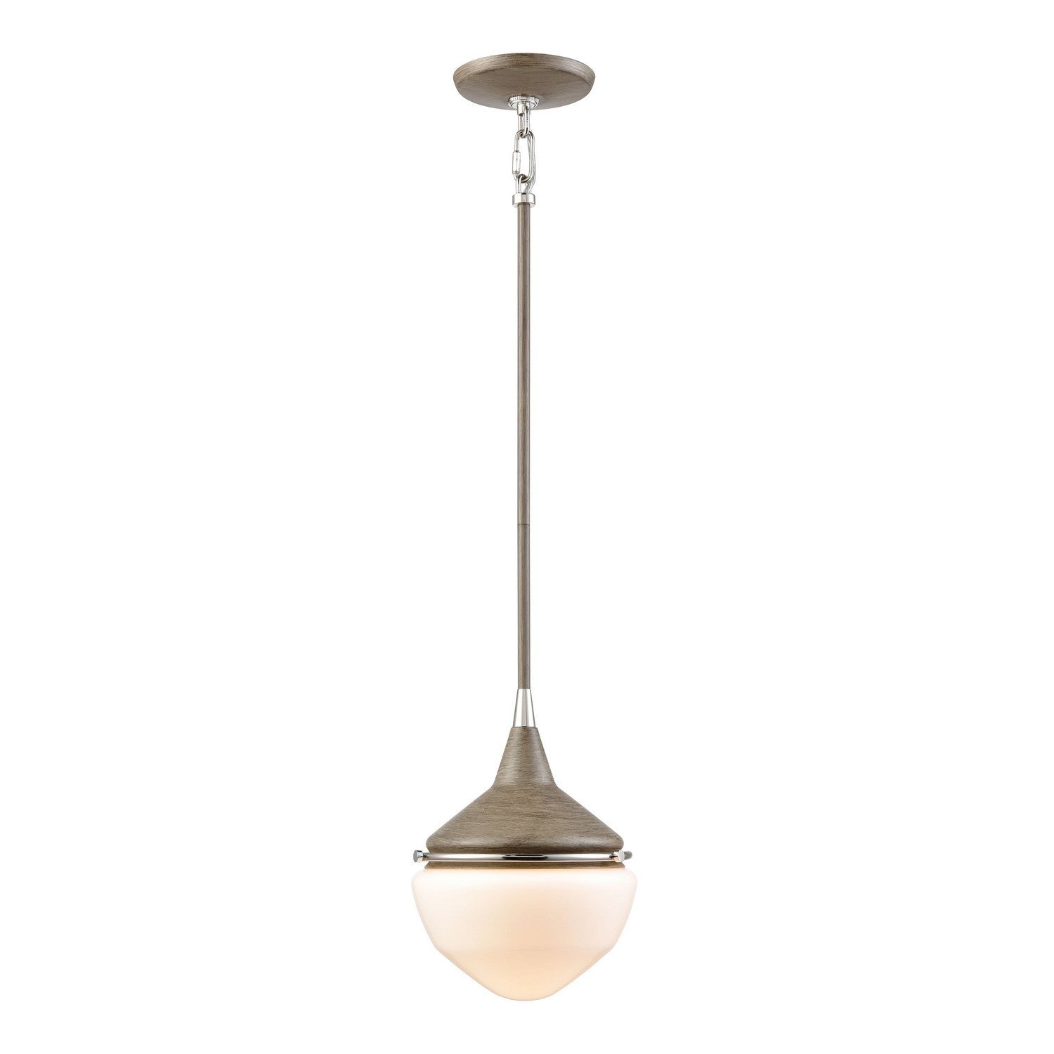 ELK Home - 69274/1 - One Light Mini Pendant - Mid Century Schoolhouse - Pecan