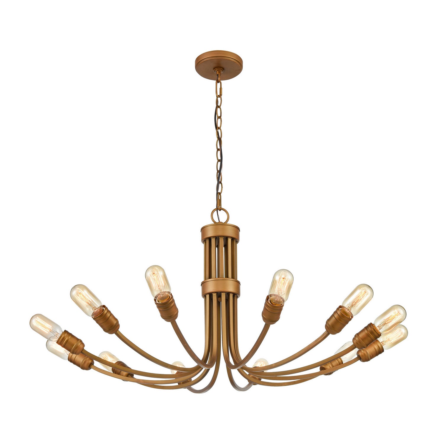 ELK Home - D4454 - 12 Light Chandelier - Conway - Painted Aged Brass