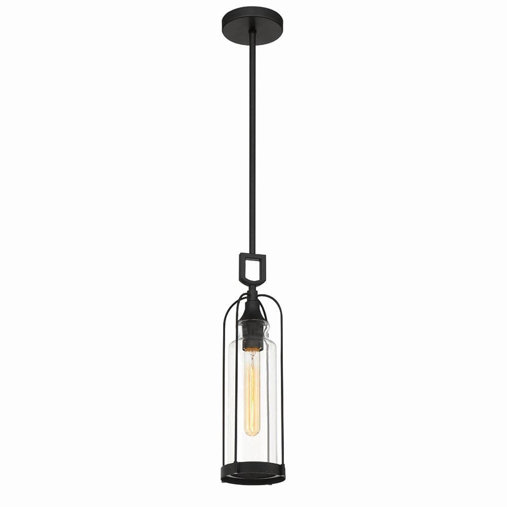 Eurofase - 42727-019 - One Light Outdoor Pendant - Yasmin - Satin Black