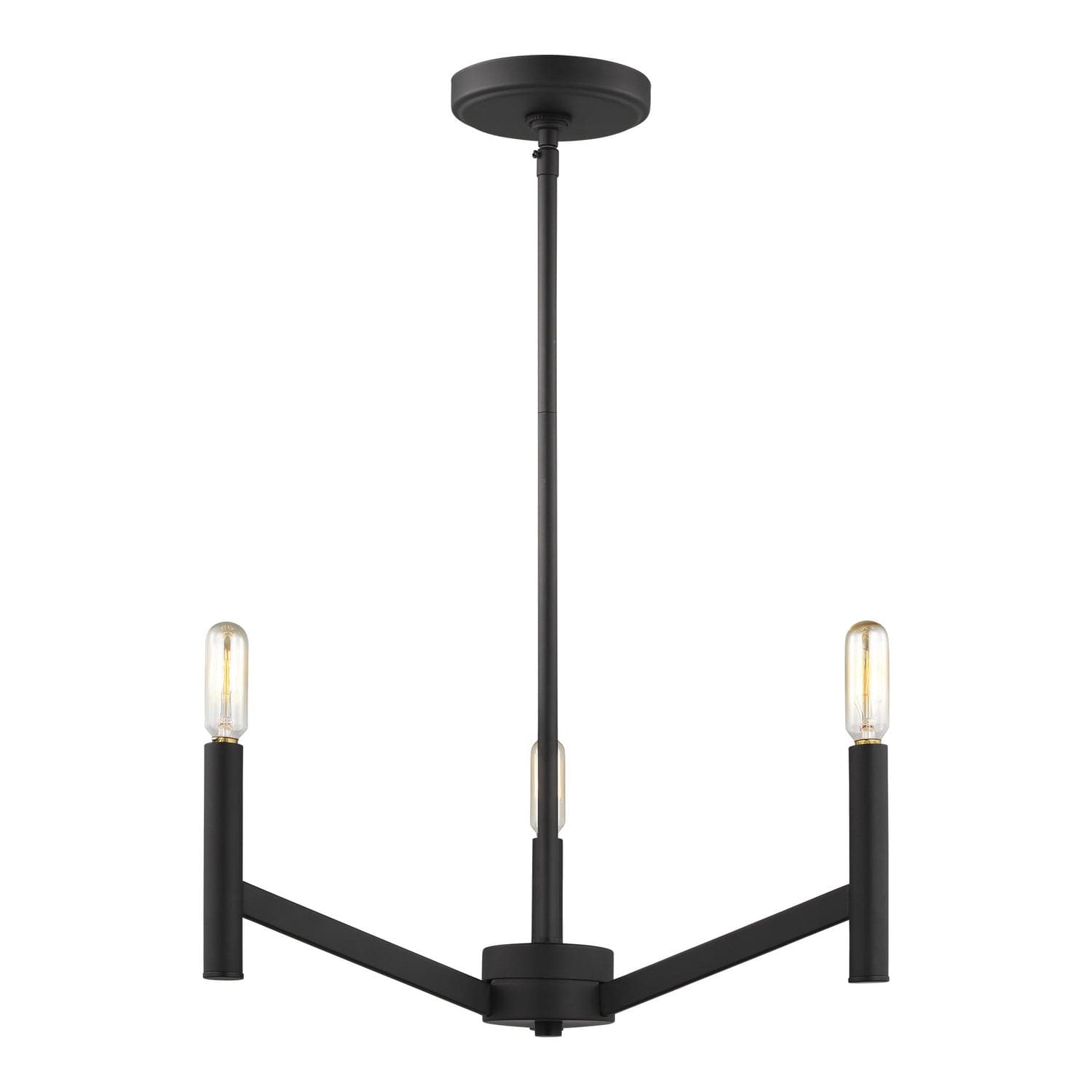 Visual Comfort Studio - 3124303-112 - Three Light Chandelier - Vector - Midnight Black