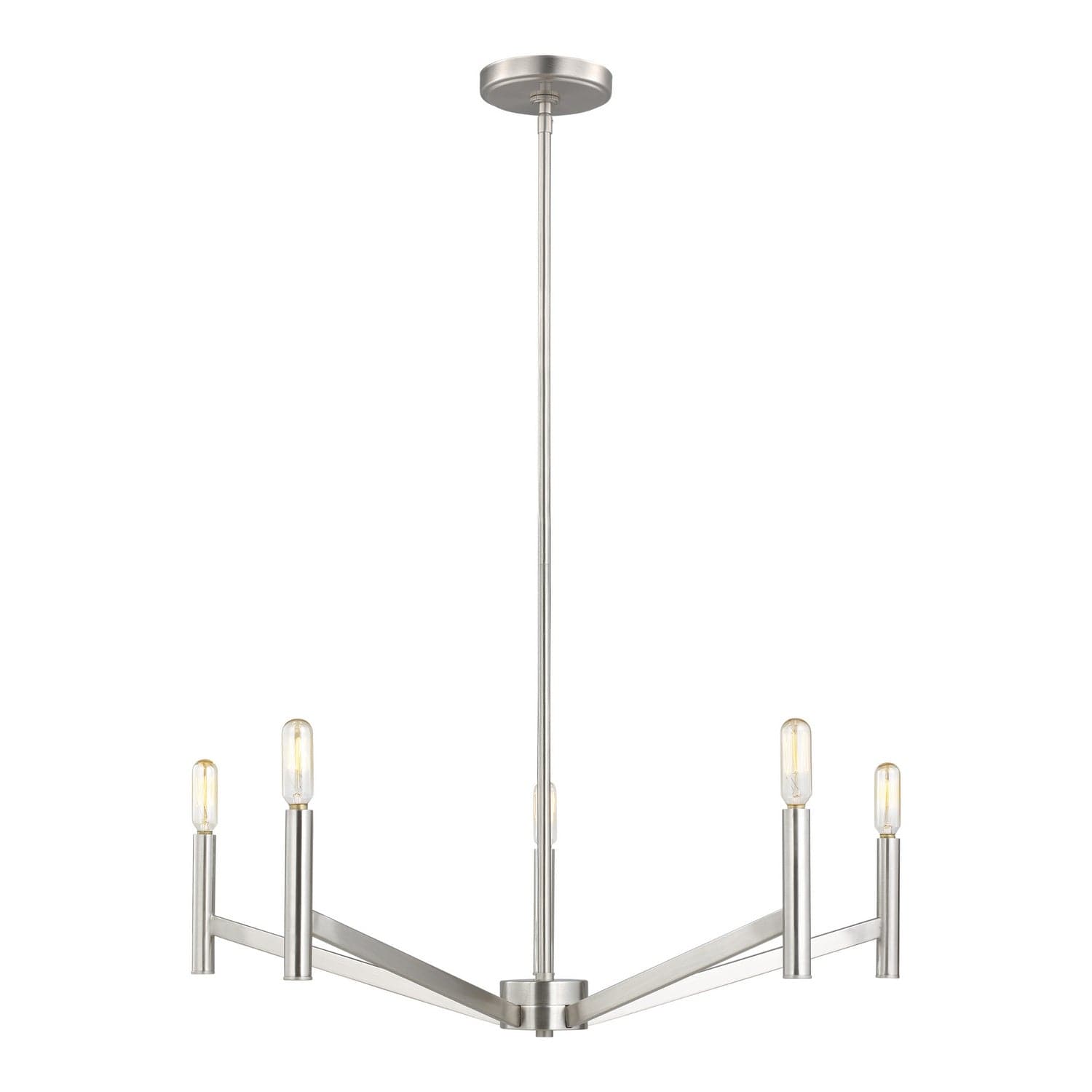 Visual Comfort Studio - 3124305EN-962 - Five Light Chandelier - Vector - Brushed Nickel