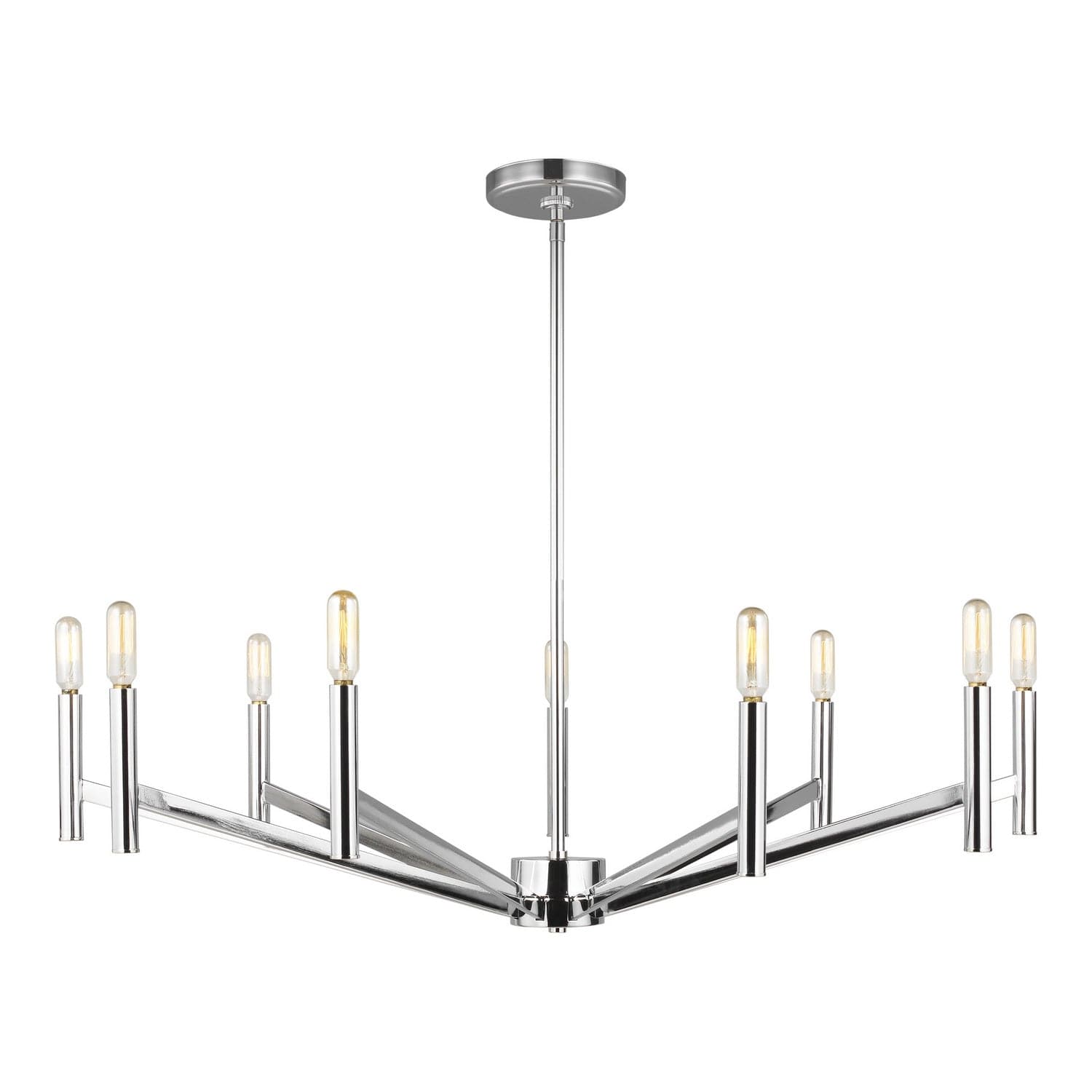 Visual Comfort Studio - 3124309-05 - Nine Light Chandelier - Vector - Chrome