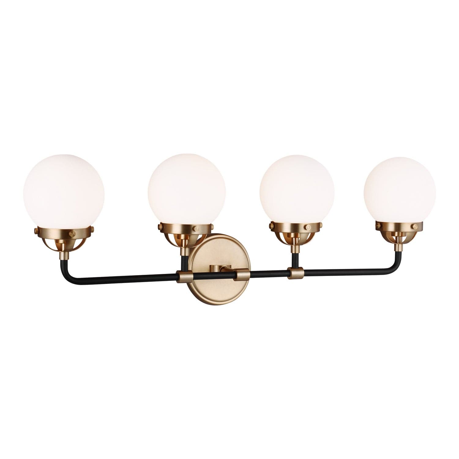 Visual Comfort Studio - 4487904EN-848 - Four Light Wall / Bath - Cafe - Satin Brass