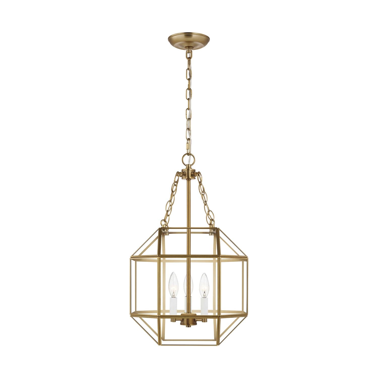 Visual Comfort Studio - 5179403-848 - Three Light Lantern - Morrison - Satin Brass