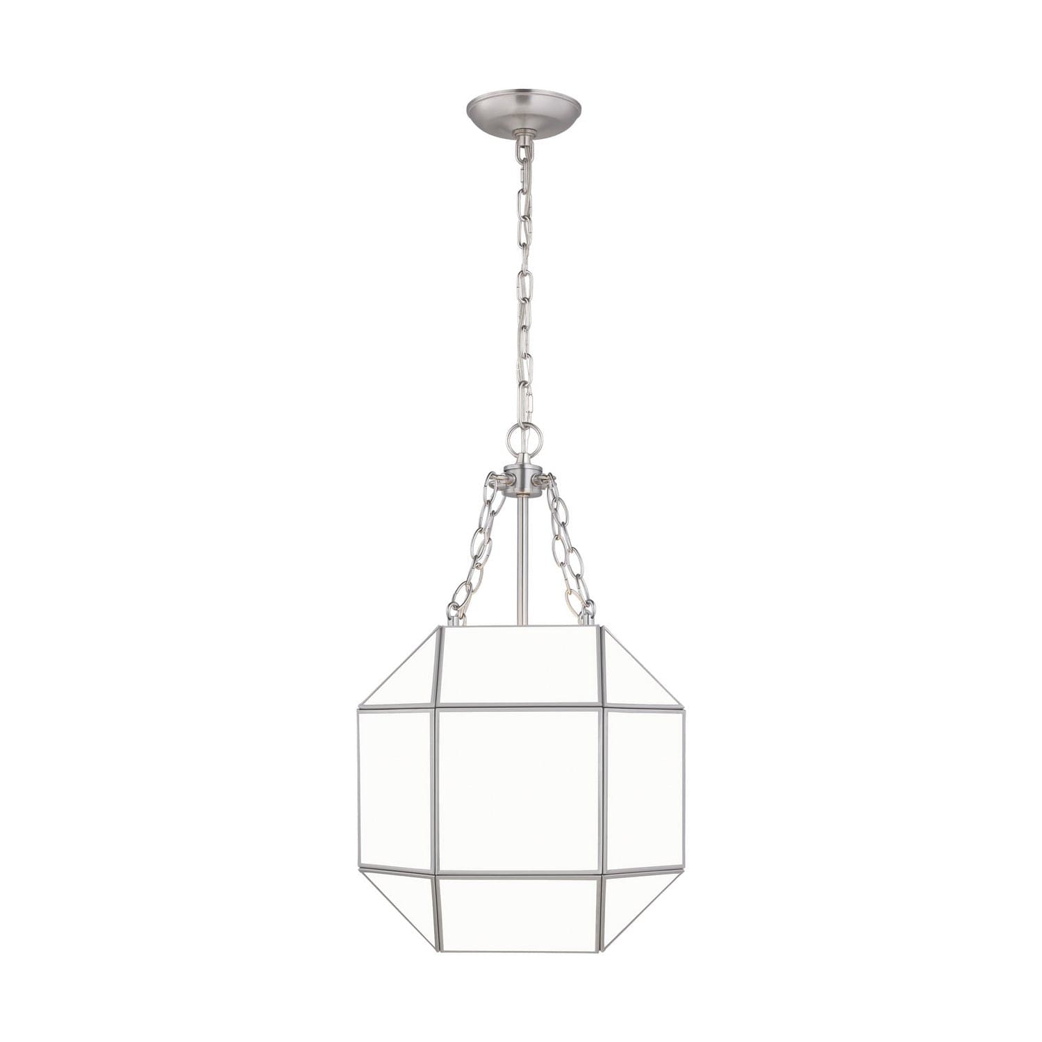 Visual Comfort Studio - 5179453-962 - Three Light Lantern - Morrison - Brushed Nickel