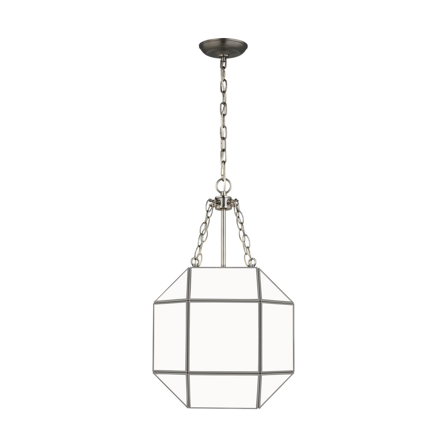 Visual Comfort Studio - 5179453EN-965 - Three Light Lantern - Morrison - Antique Brushed Nickel