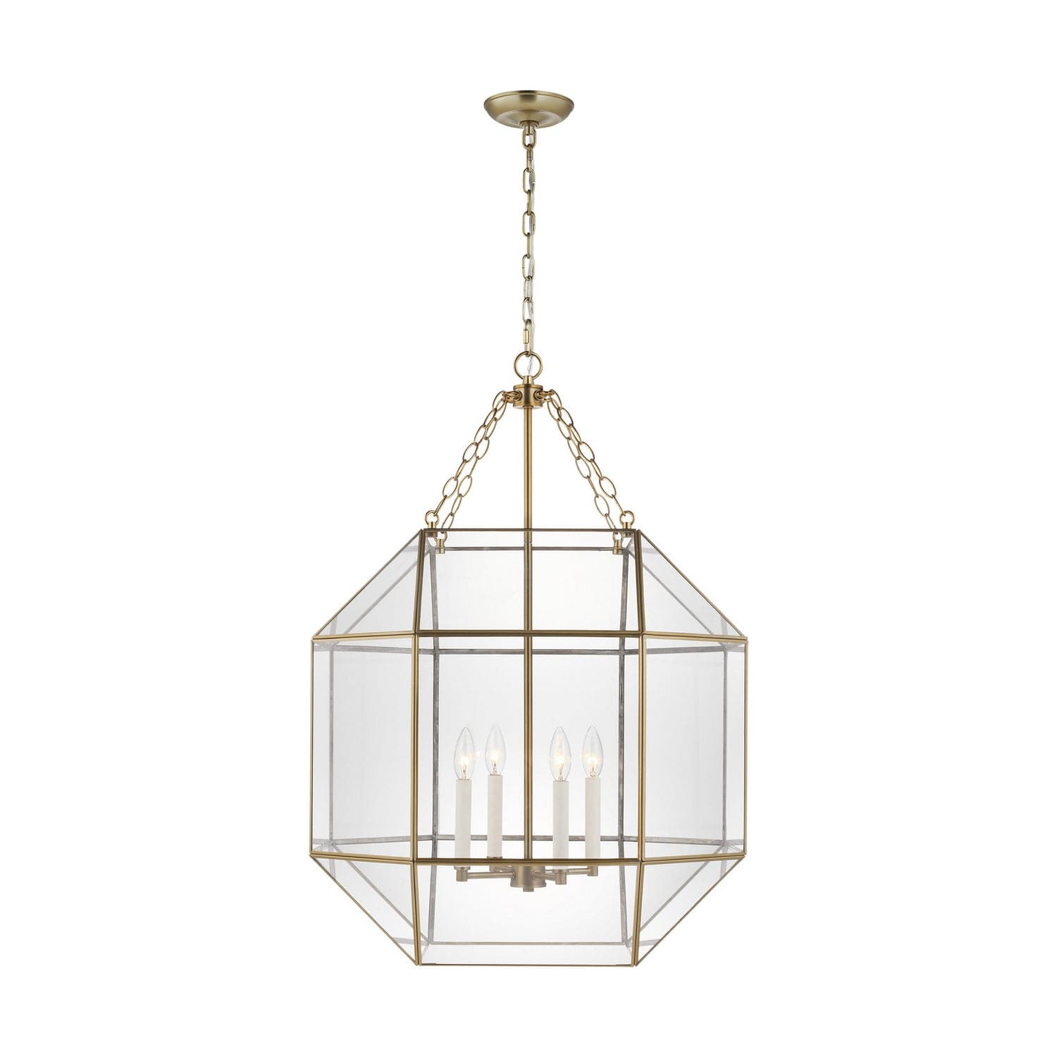 Visual Comfort Studio - 5279404-848 - Four Light Lantern - Morrison - Satin Brass