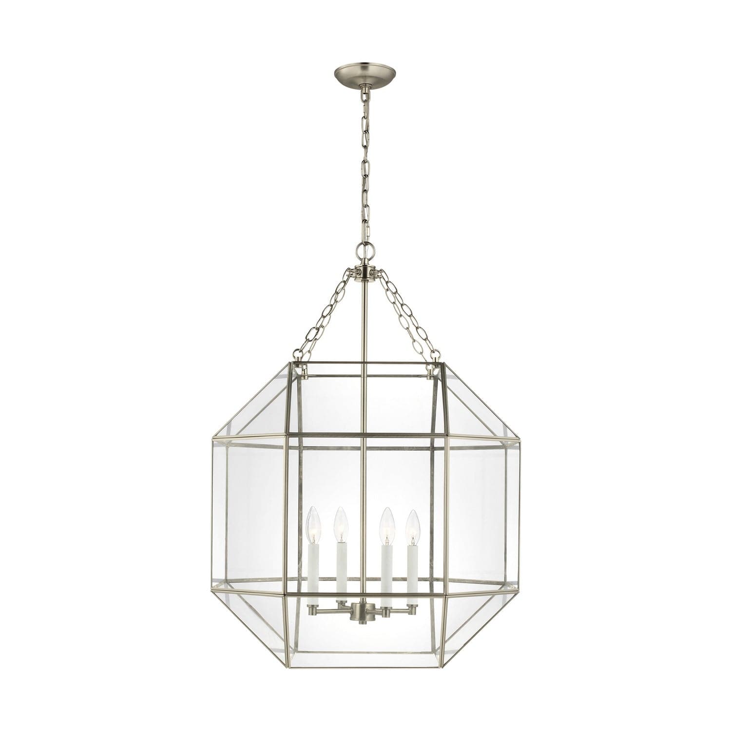 Visual Comfort Studio - 5279404EN-965 - Four Light Lantern - Morrison - Antique Brushed Nickel