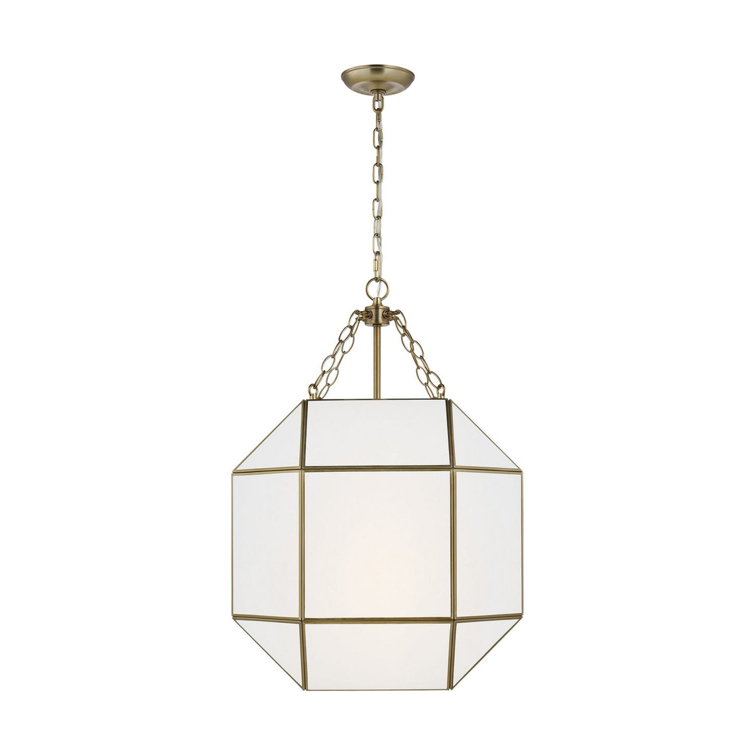 Visual Comfort Studio - 5279453-848 - Three Light Lantern - Morrison - Satin Brass