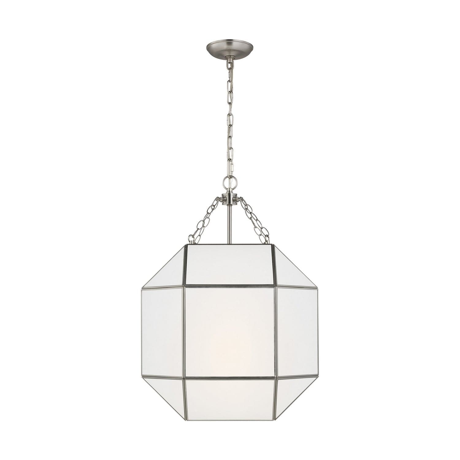 Visual Comfort Studio - 5279453-962 - Three Light Lantern - Morrison - Brushed Nickel