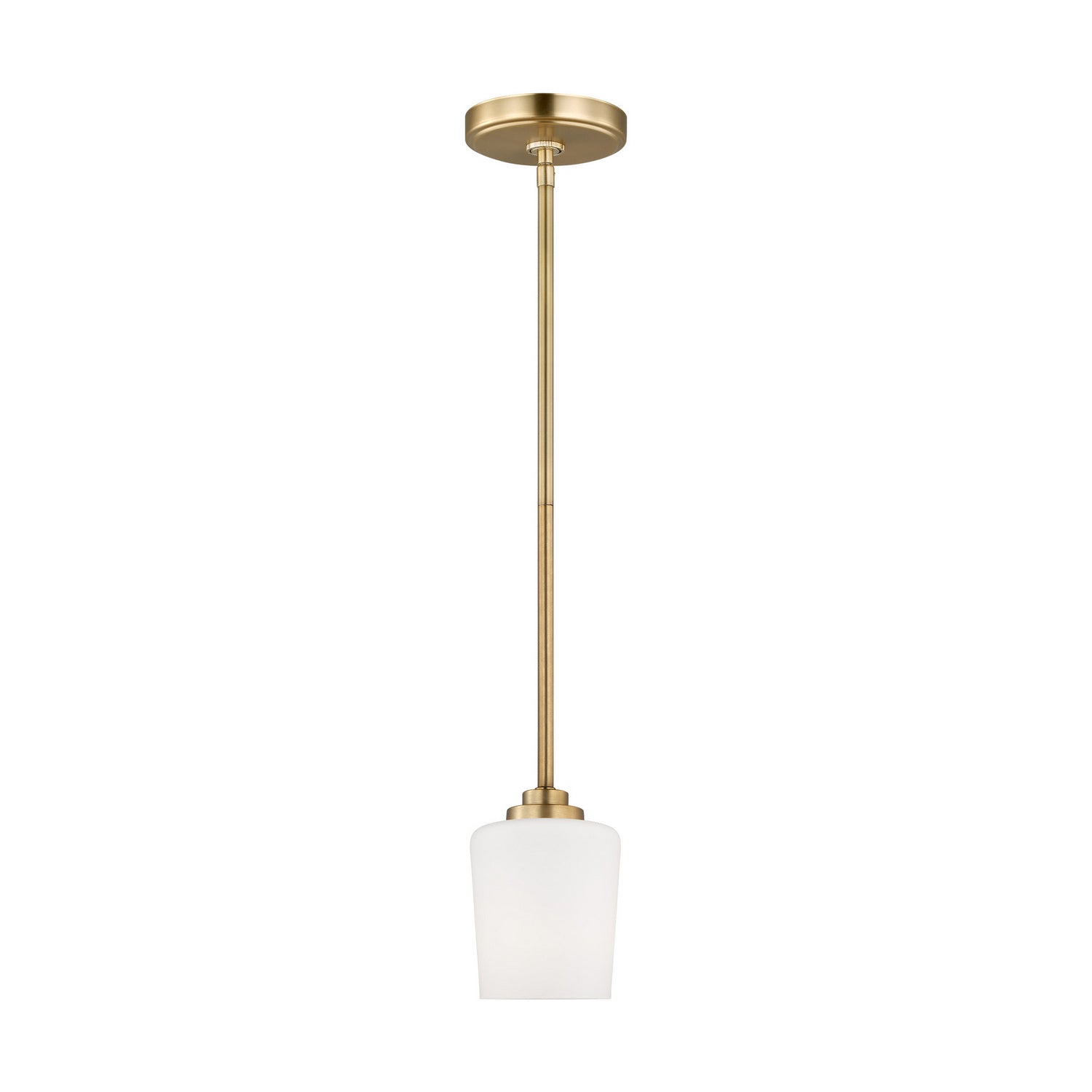 Generation Lighting. - 6102801-848 - One Light Mini-Pendant - Windom - Satin Brass