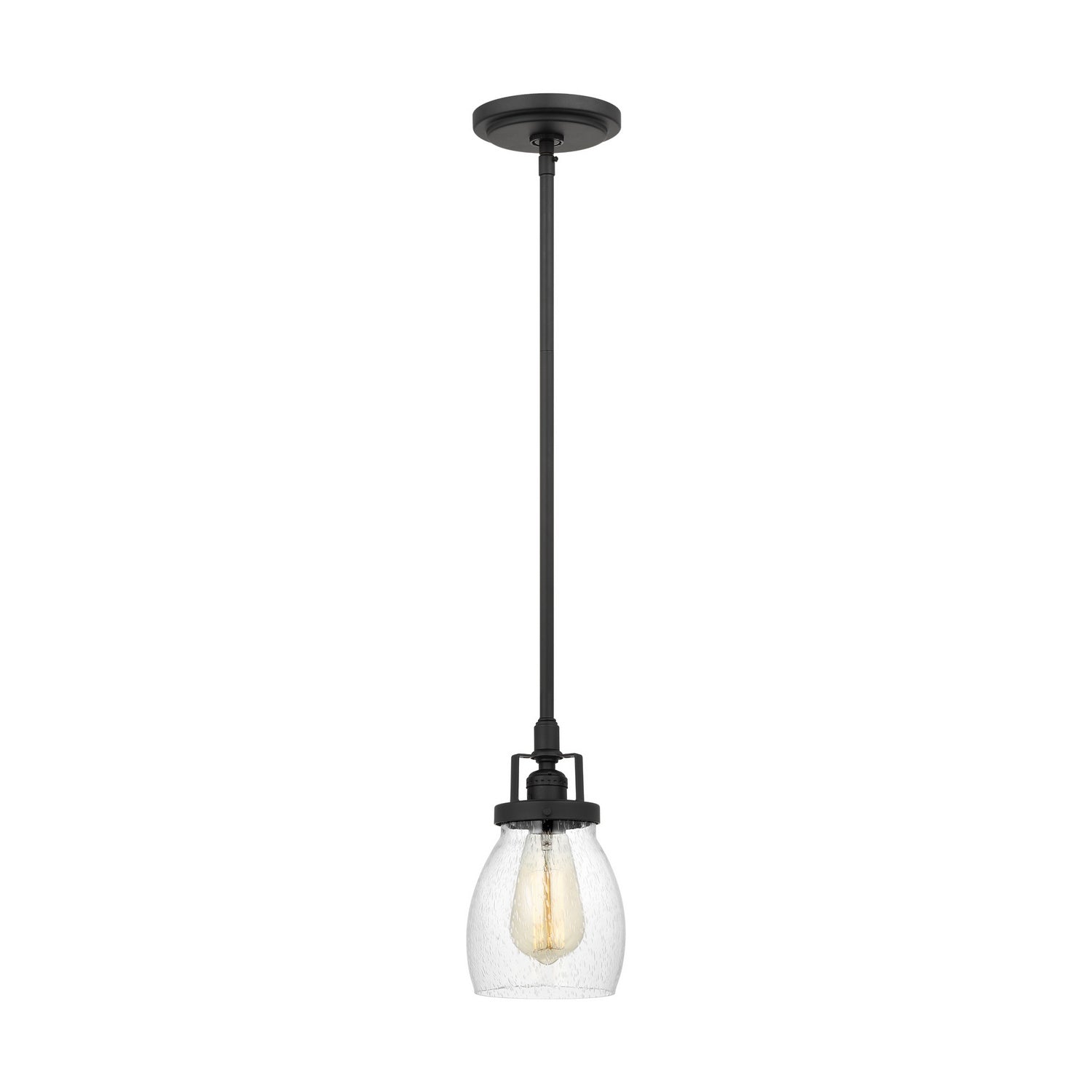 Generation Lighting. - 6114501-112 - One Light Mini-Pendant - Belton - Midnight Black