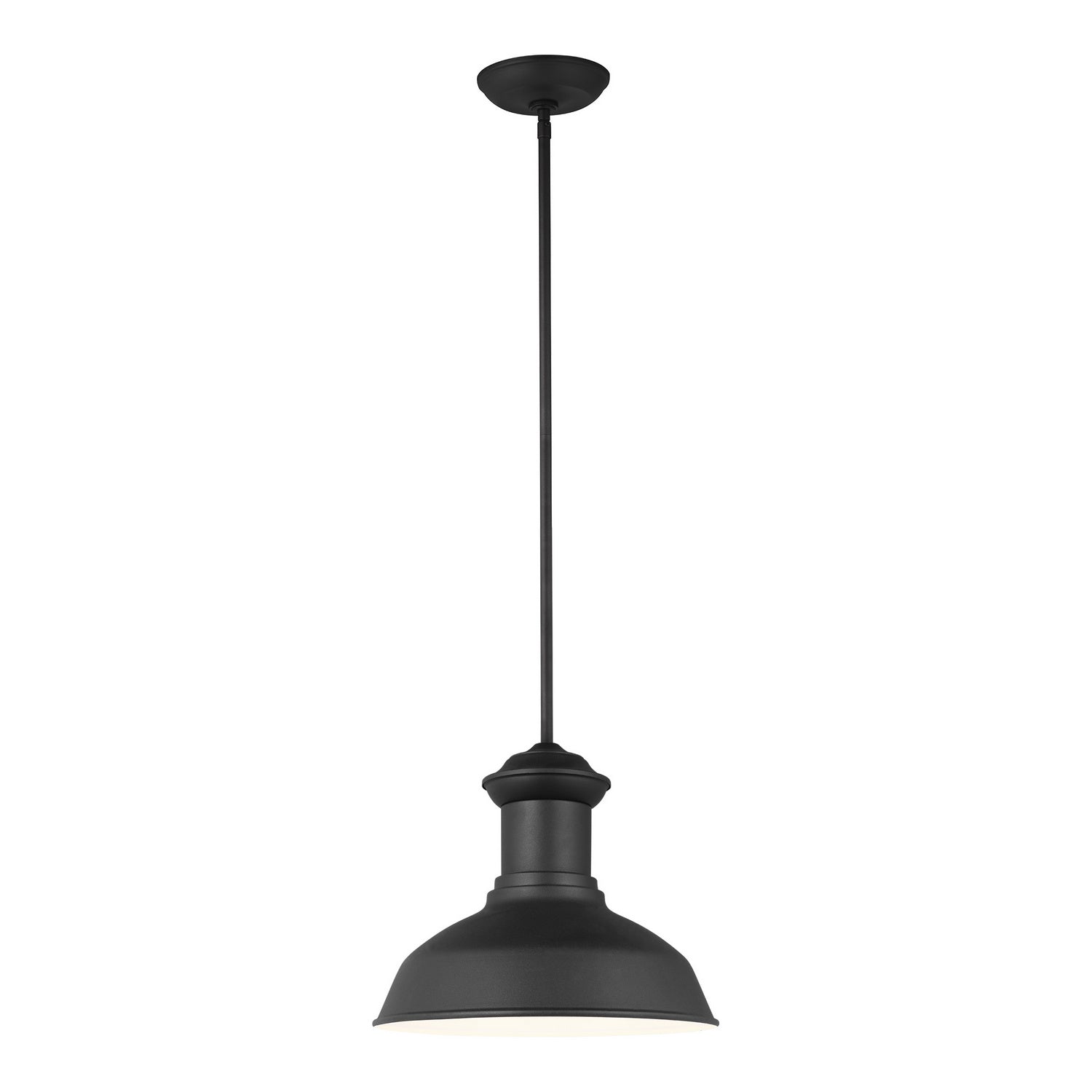 Generation Lighting. - 6247701EN3-12 - One Light Outdoor Pendant - Fredricksburg - Black