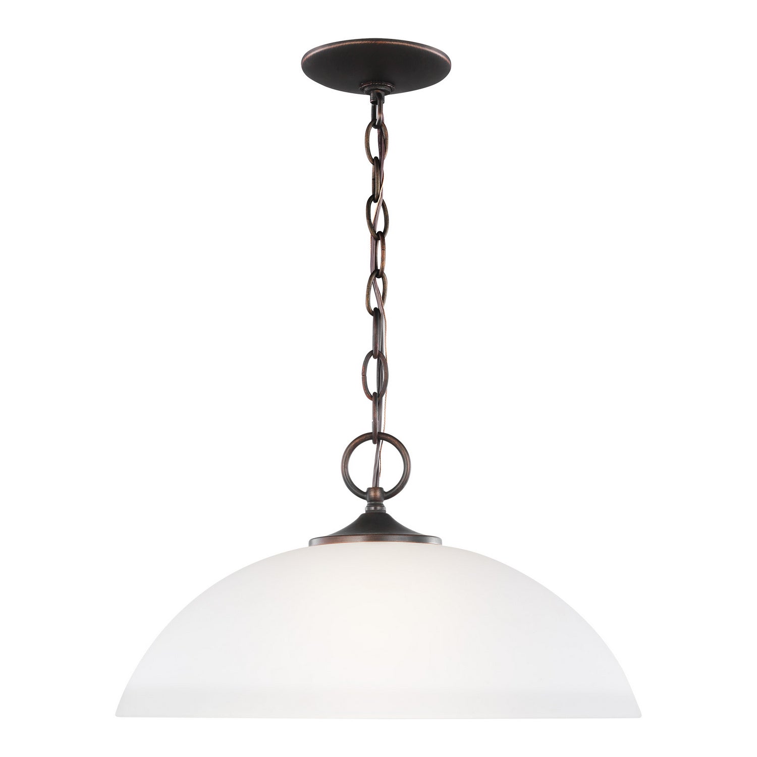 Generation Lighting. - 6516501-710 - One Light Pendant - Geary - Bronze