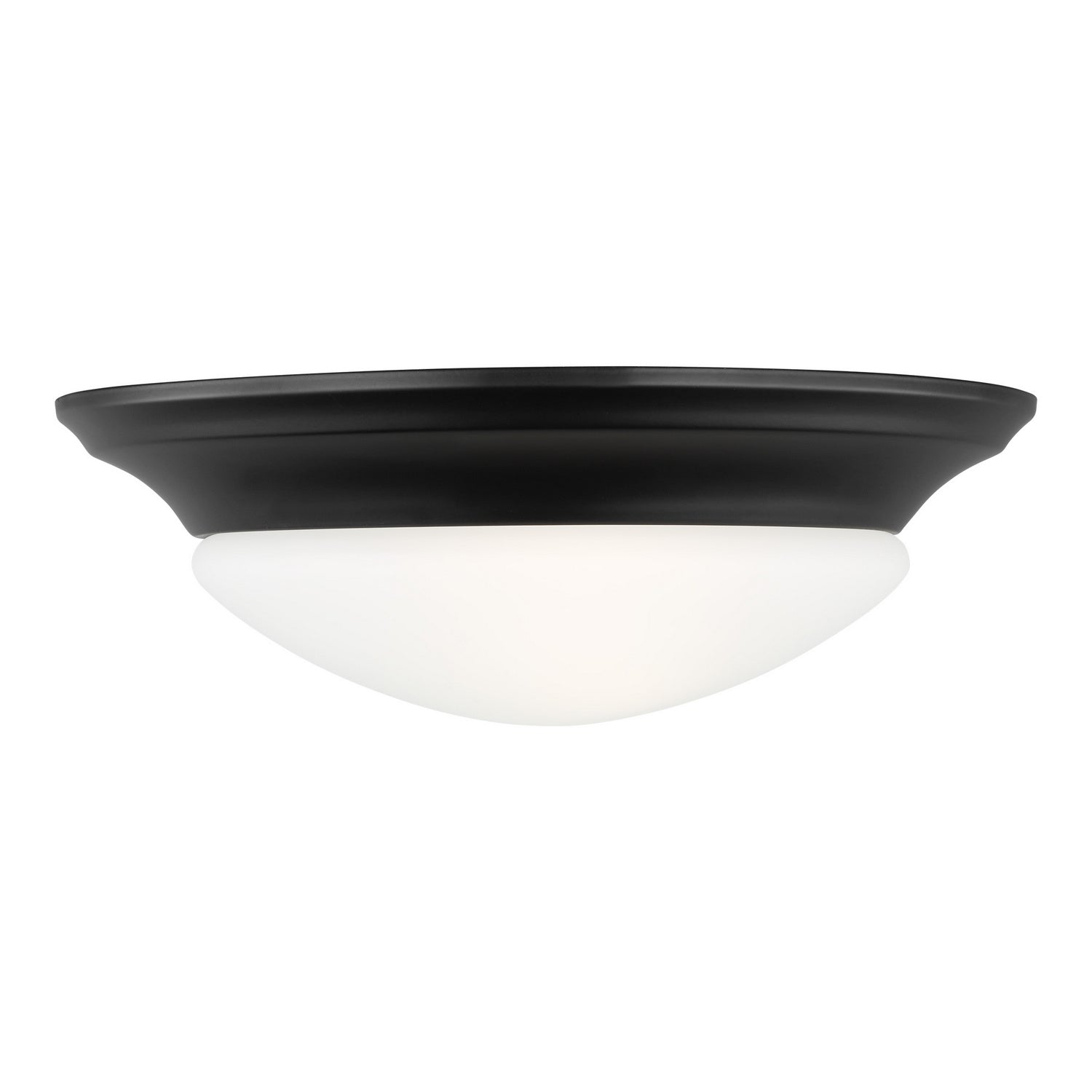 Generation Lighting. - 75434EN3-112 - One Light Flush Mount - Nash - Midnight Black