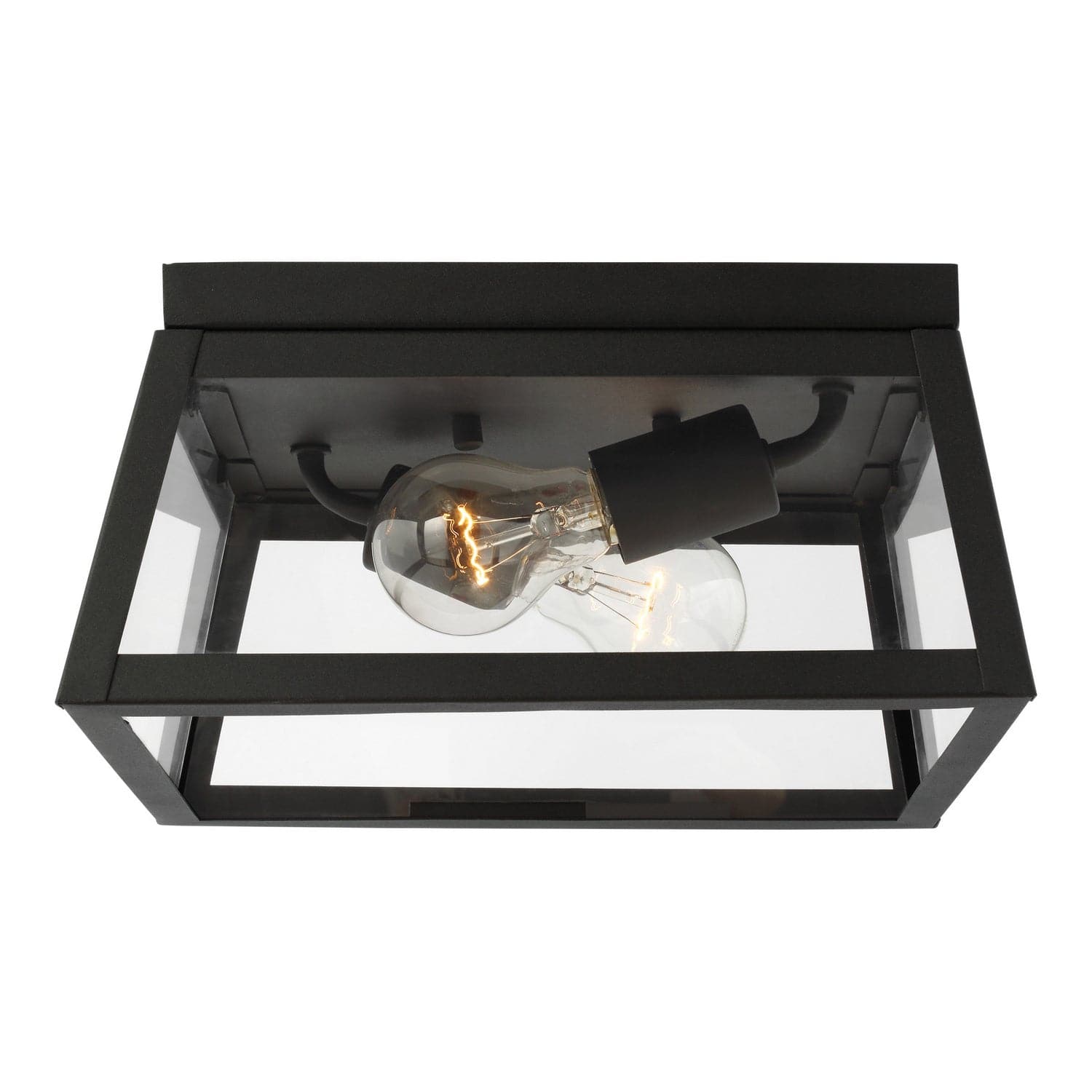 Visual Comfort Studio - 7848402EN3-12 - Two Light Outdoor Flush Mount - Founders - Black