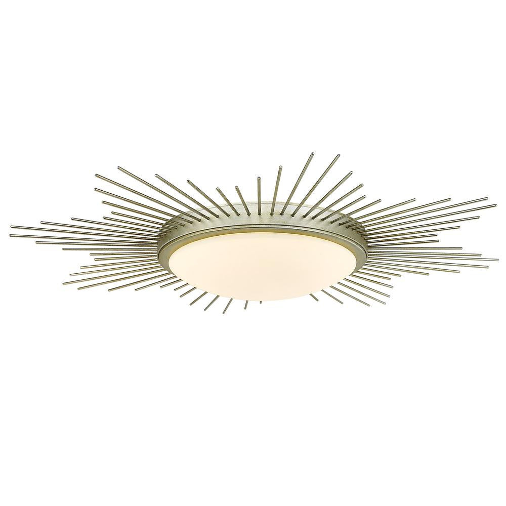 Golden - 9126-FM24 WG-OP - LED Flush Mount - Kieran WG - White Gold