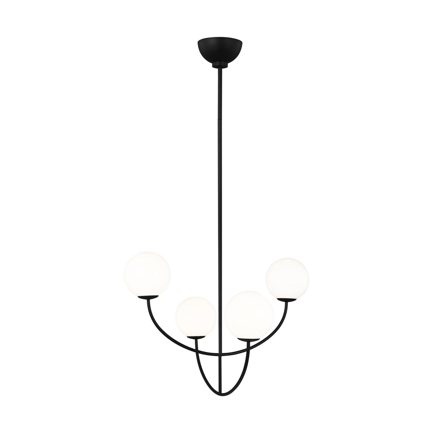 Visual Comfort Studio - AEC1054MBK - Four Light Chandelier - Galassia - Midnight Black