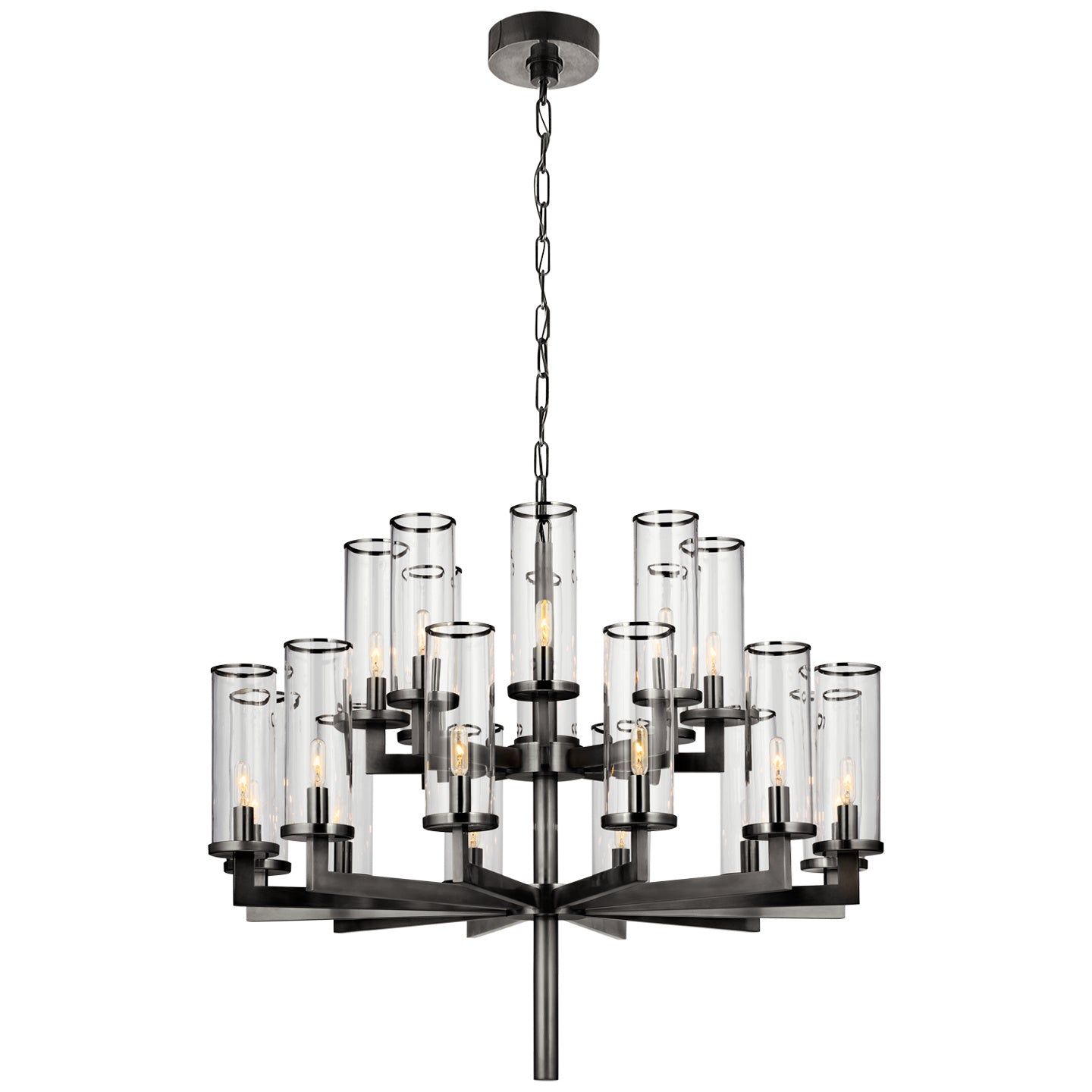 Visual Comfort Signature - KW 5201BZ-CG - 20 Light Chandelier - Liaison - Bronze