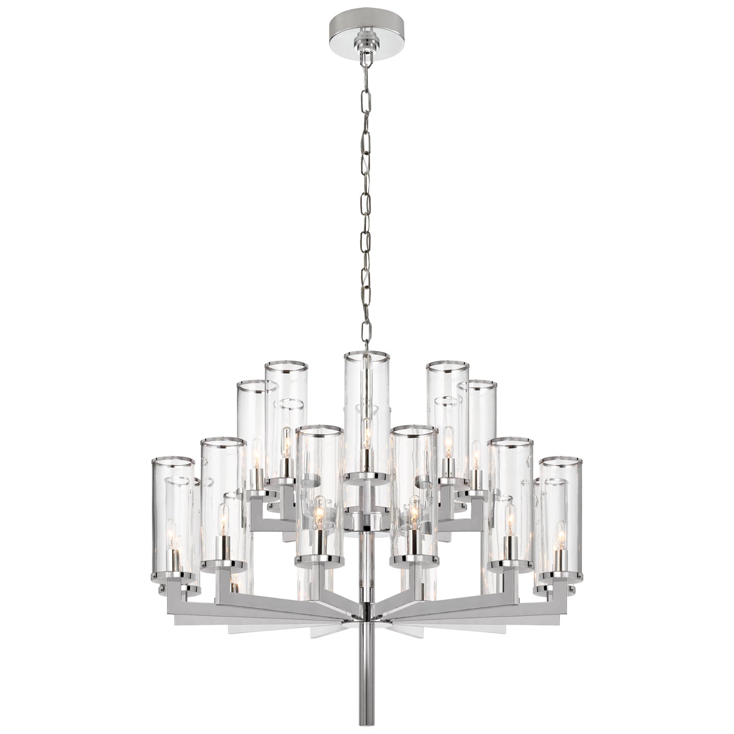 Visual Comfort Signature - KW 5201PN-CG - 20 Light Chandelier - Liaison - Polished Nickel