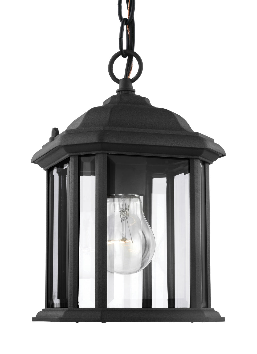 Generation Lighting. - 60029-12 - One Light Outdoor Semi-Flush Convertible Pendant - Kent - Black