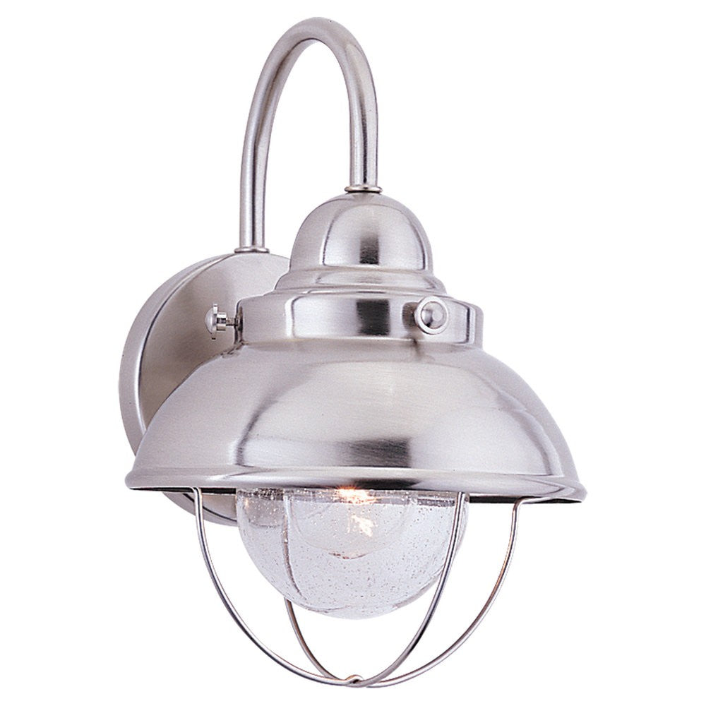 Generation Lighting. - 8870-98 - One Light Outdoor Wall Lantern - Sebring - Brushed Stainless