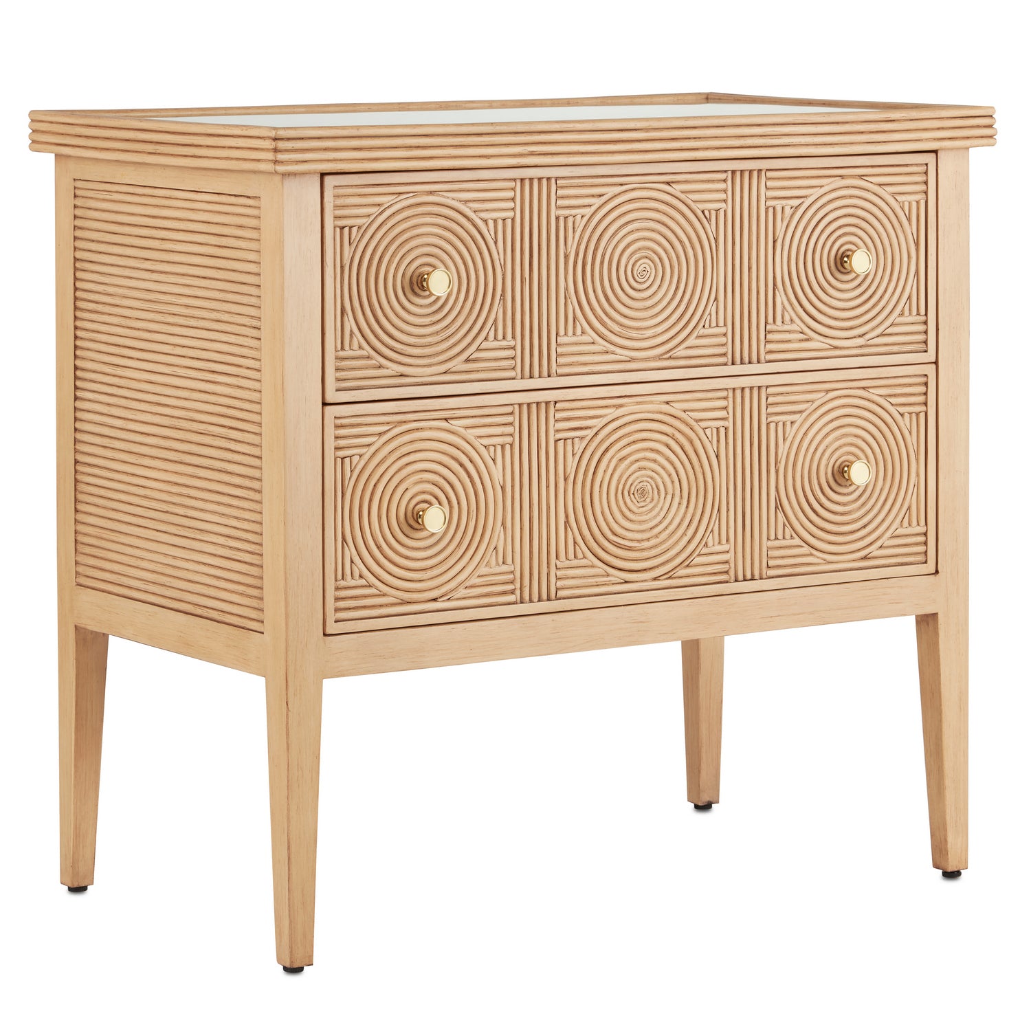 Chest from the Santos collection in Sea Sand finish