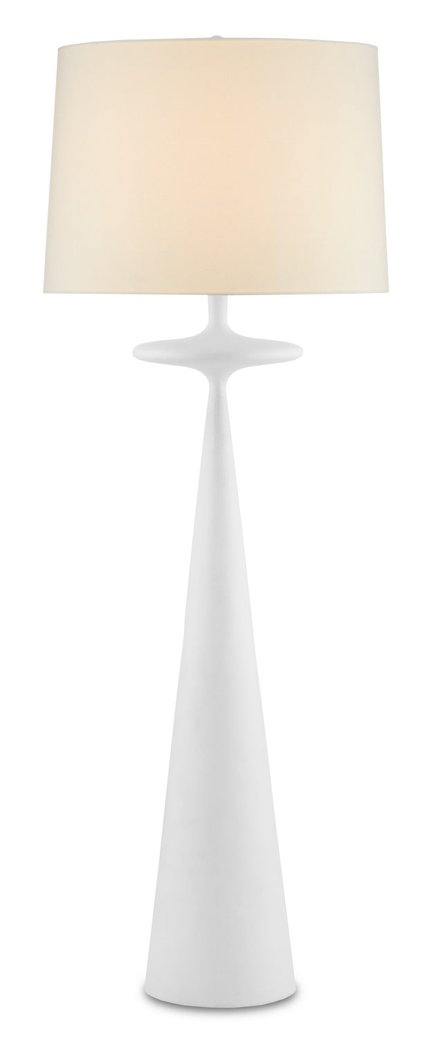 One Light Floor Lamp from the Giacomo collection in Gesso White finish