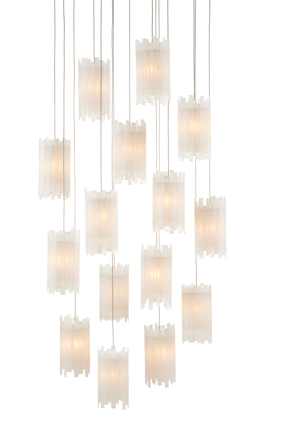 15 Light Pendant from the Escenia collection in Frosted White finish