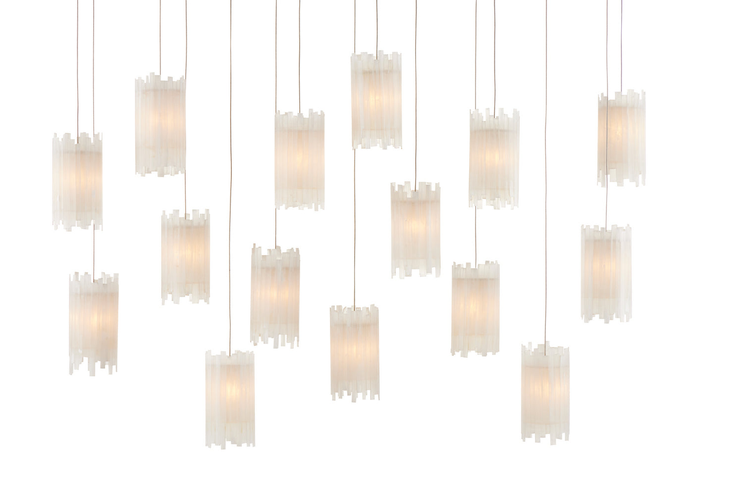 15 Light Pendant from the Escenia collection in Frosted White finish