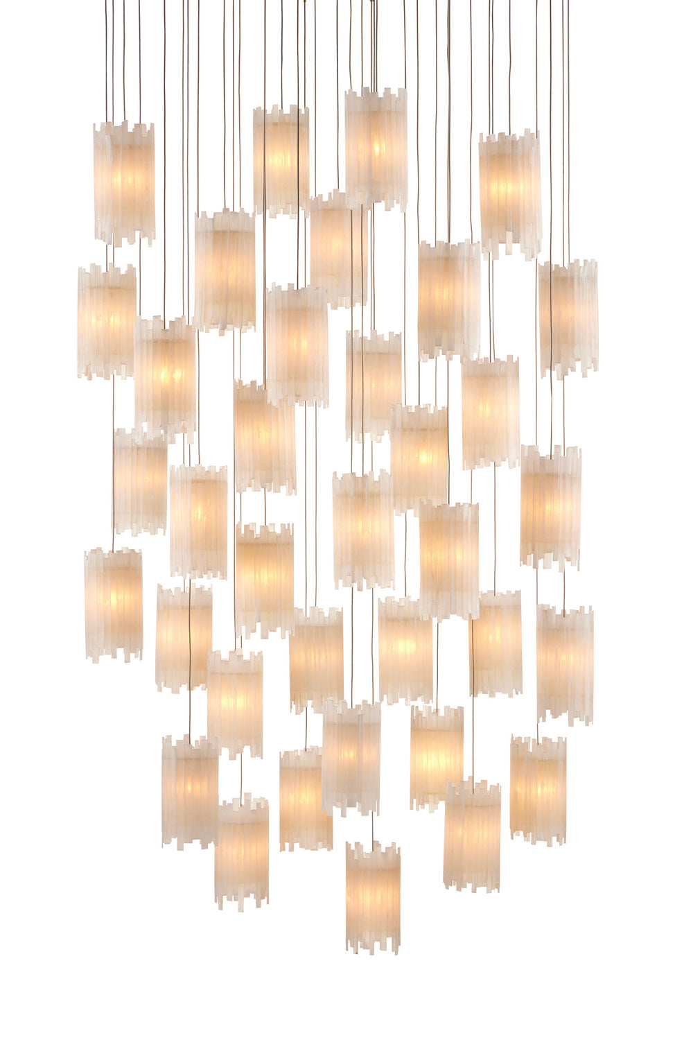 36 Light Pendant from the Escenia collection in Frosted White finish