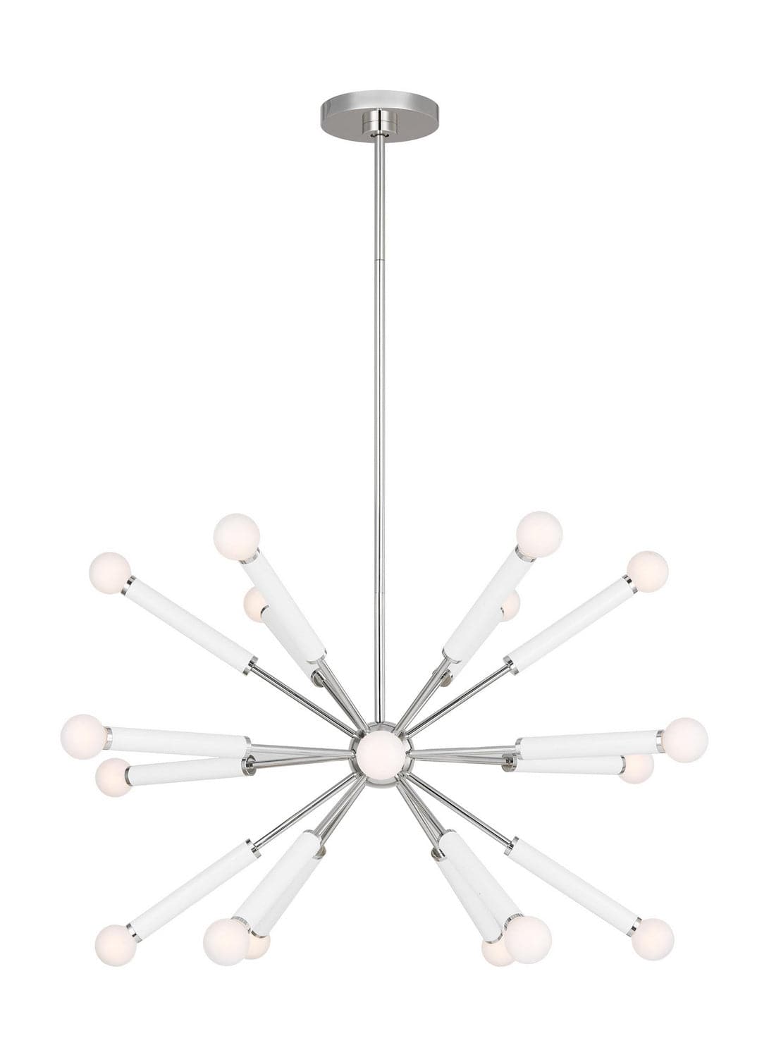 Visual Comfort Studio - KSC10518PNGW - 18 Light Chandelier - Monroe - Polished Nickel